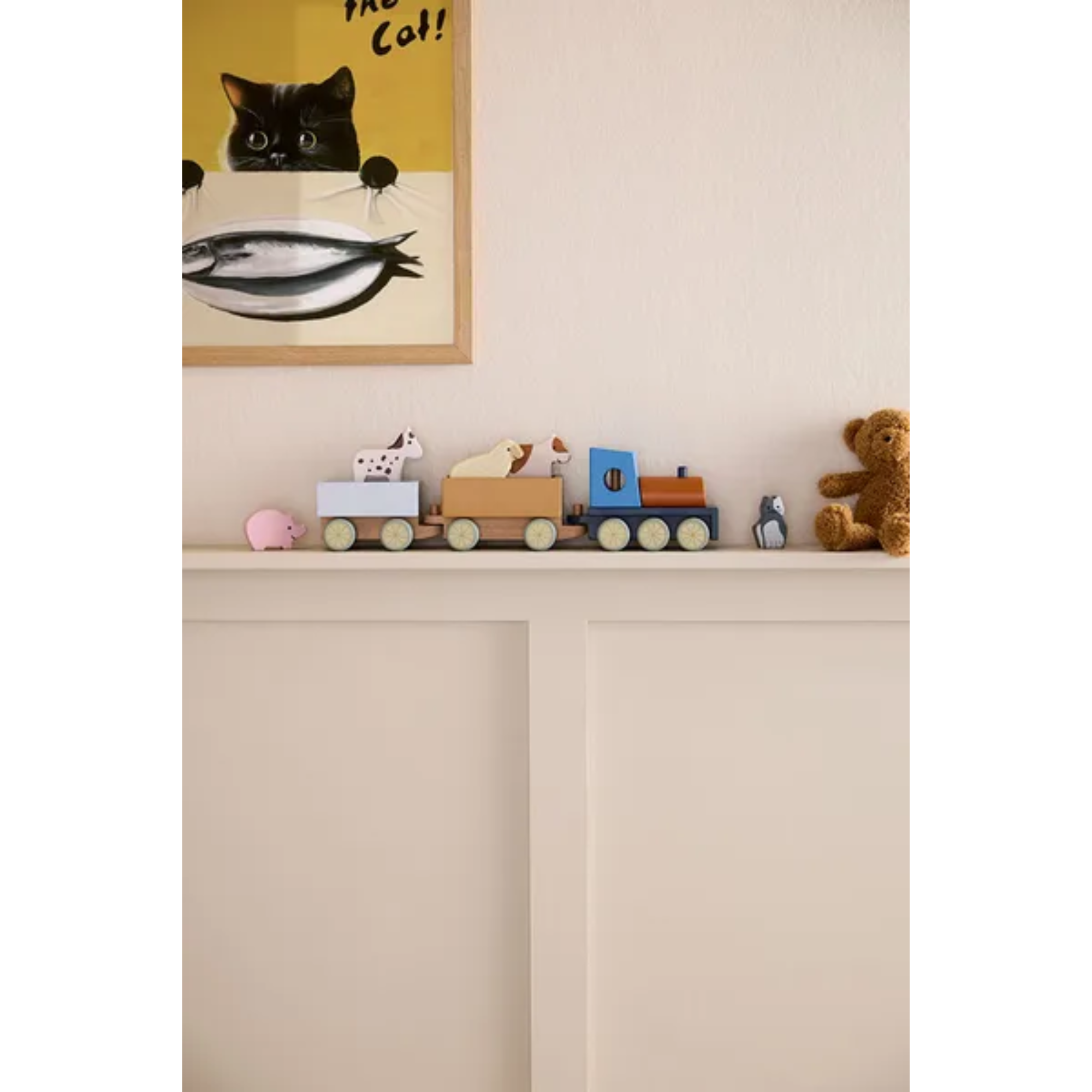 Traukinukas su ūkio gyvūnais