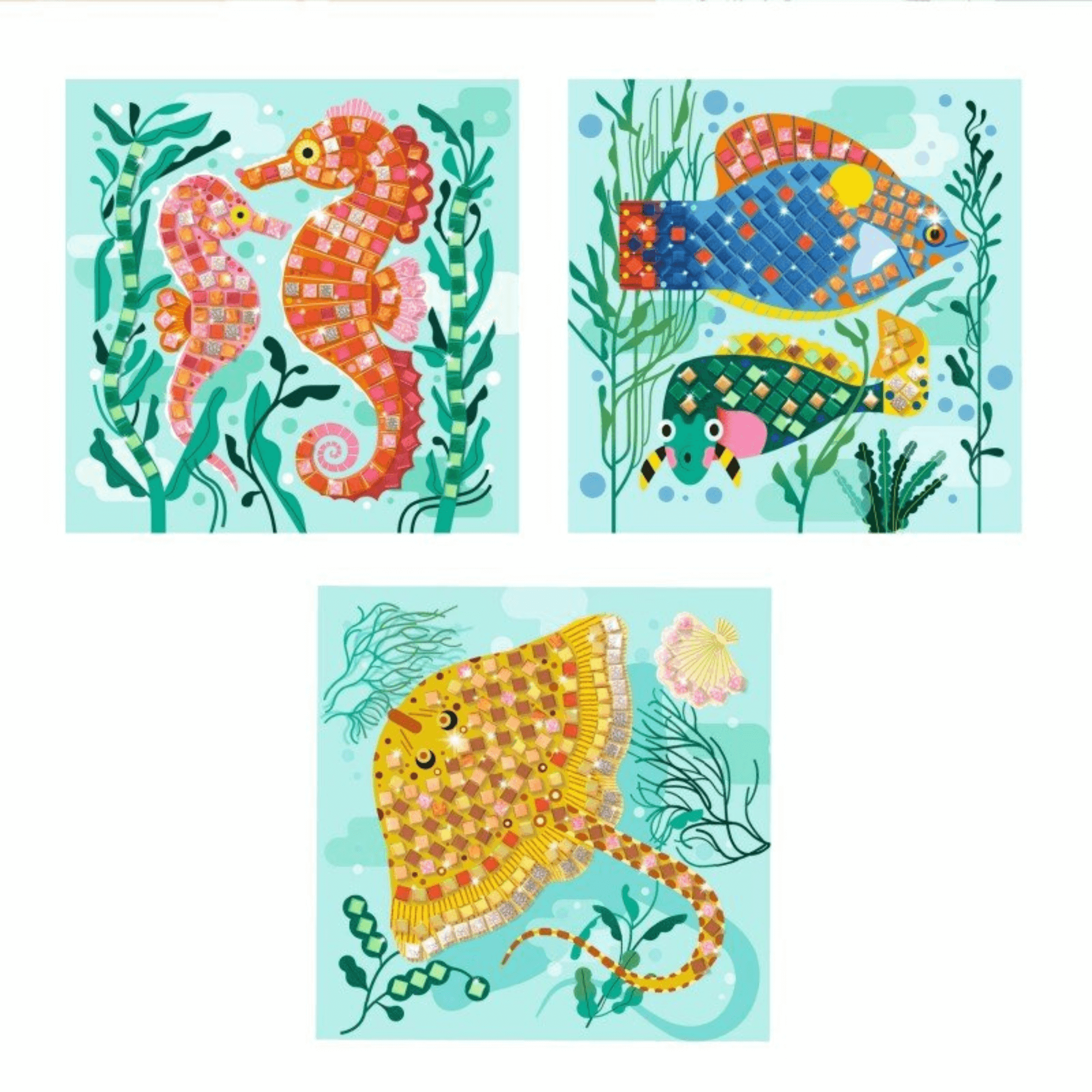 Mosaic - Animals of the Caribbean Sea