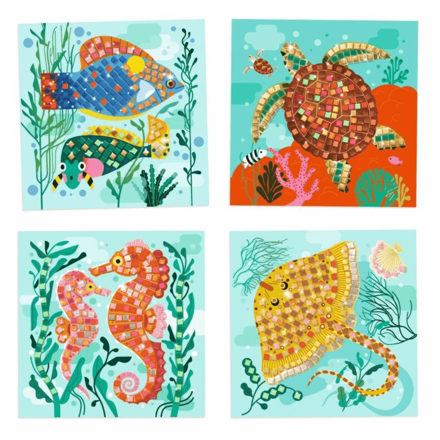 Mozaika - Karibų jūros gyvūnai