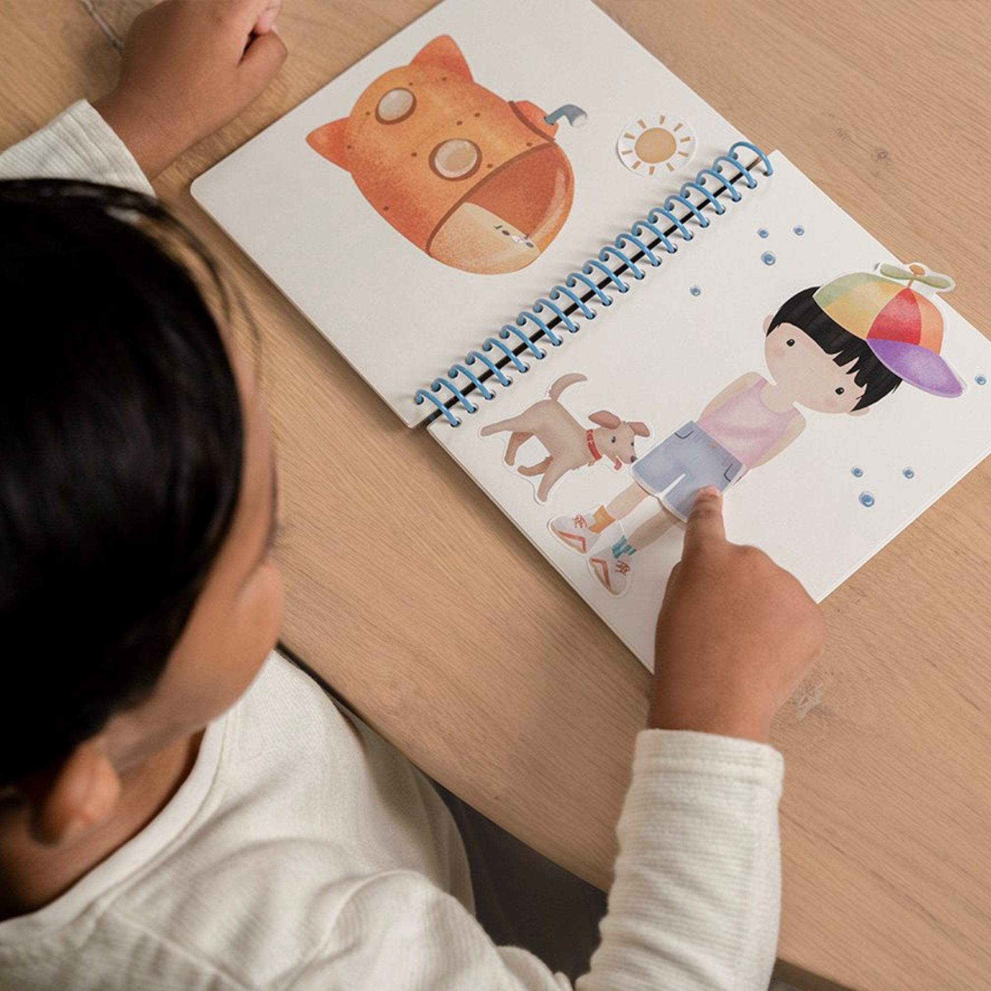 Reusable stickers - Dress up Jim & Friends