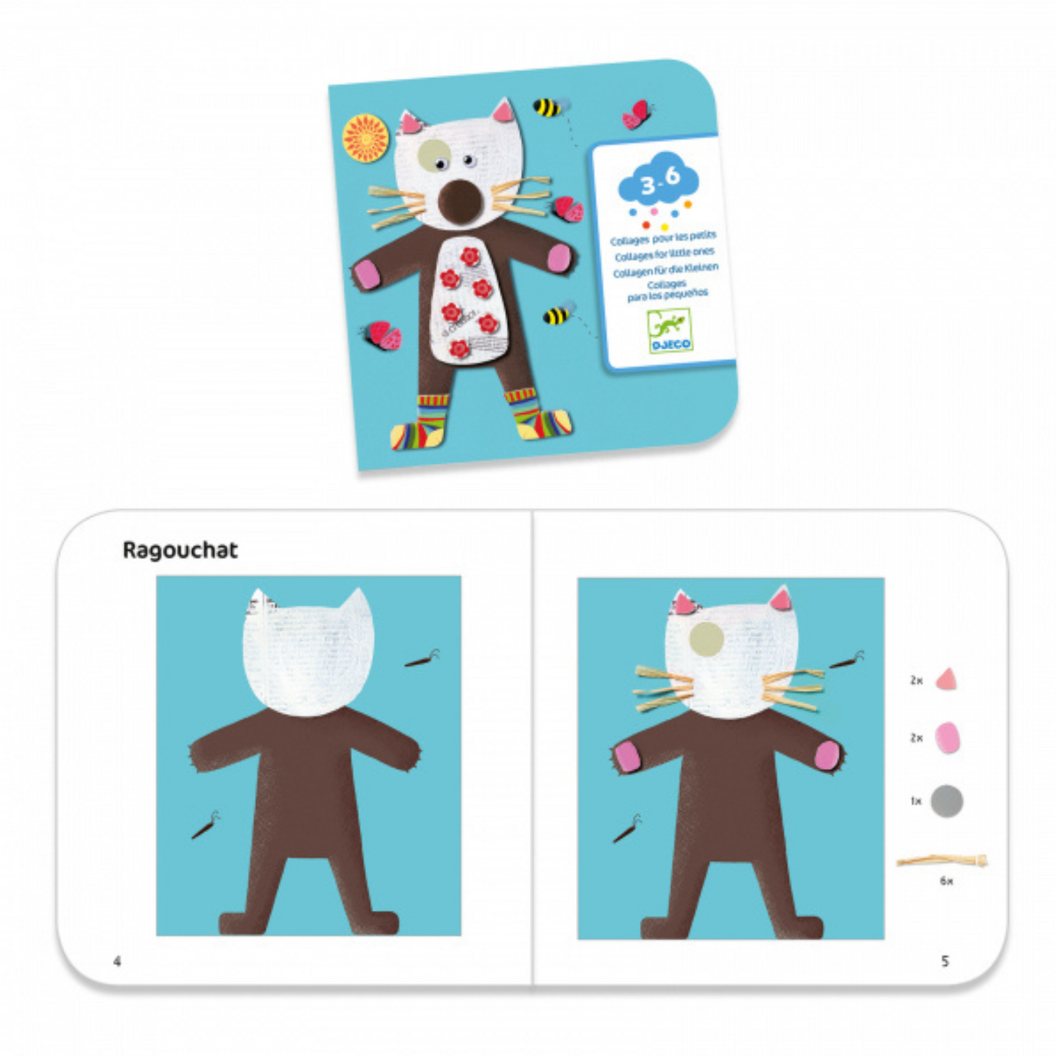 Creative set - Collages for the little ones - Animals