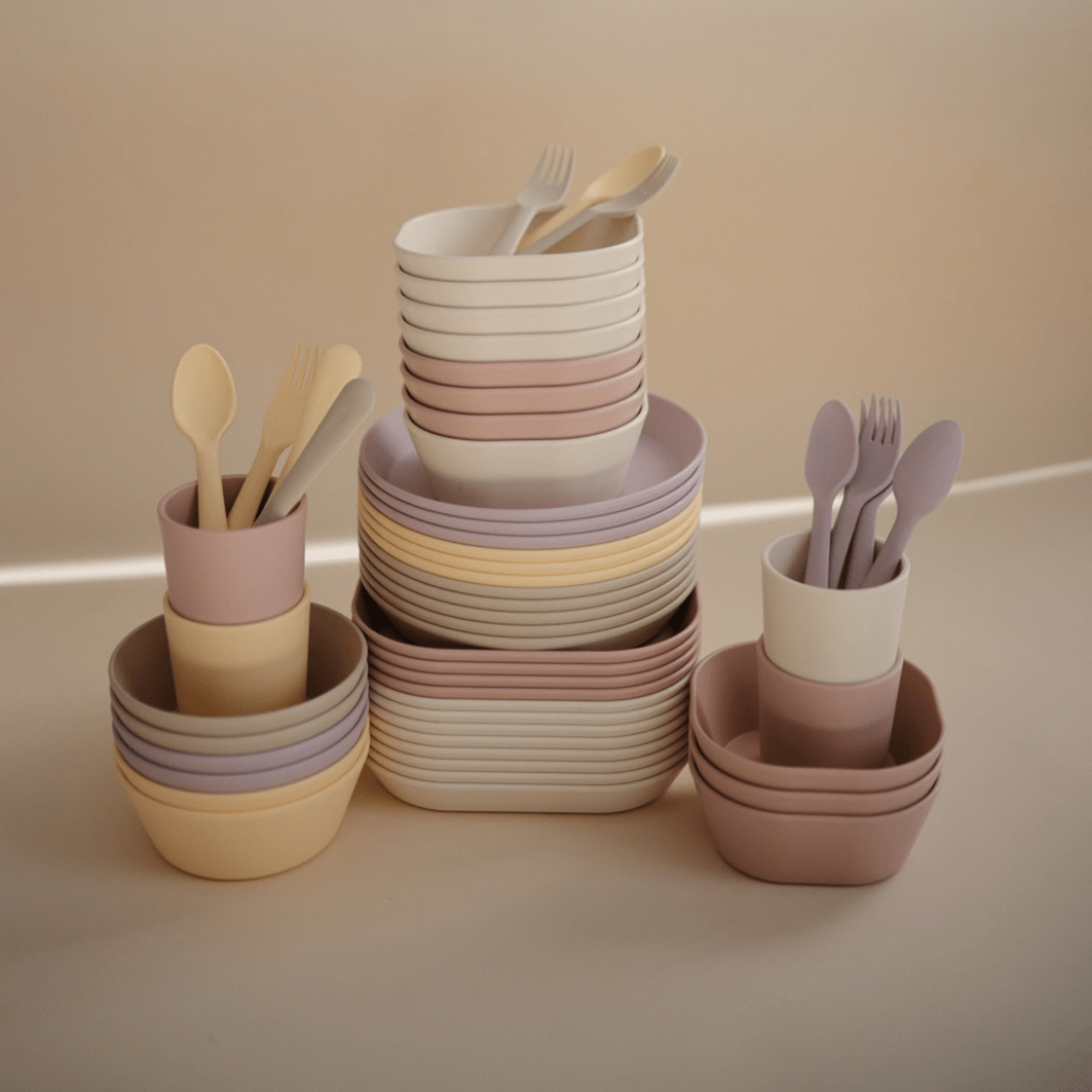 Fork and spoon set - Blush