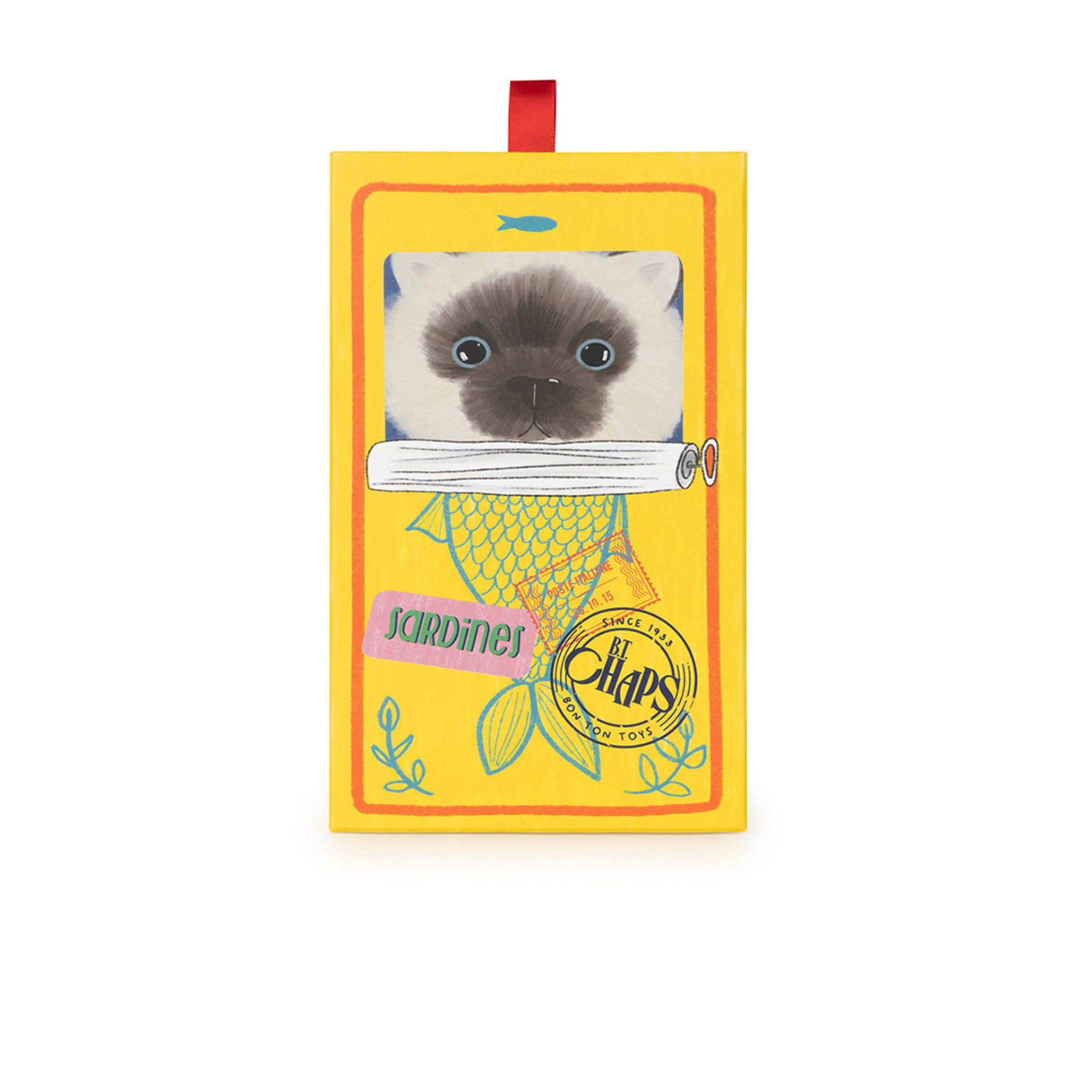 Eddie the kitten in a gift box