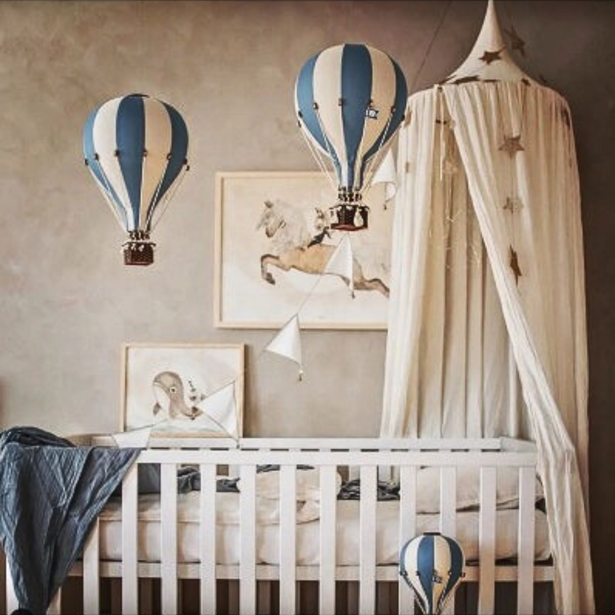Super Balloon oro balionas - Beige | Marine Blue