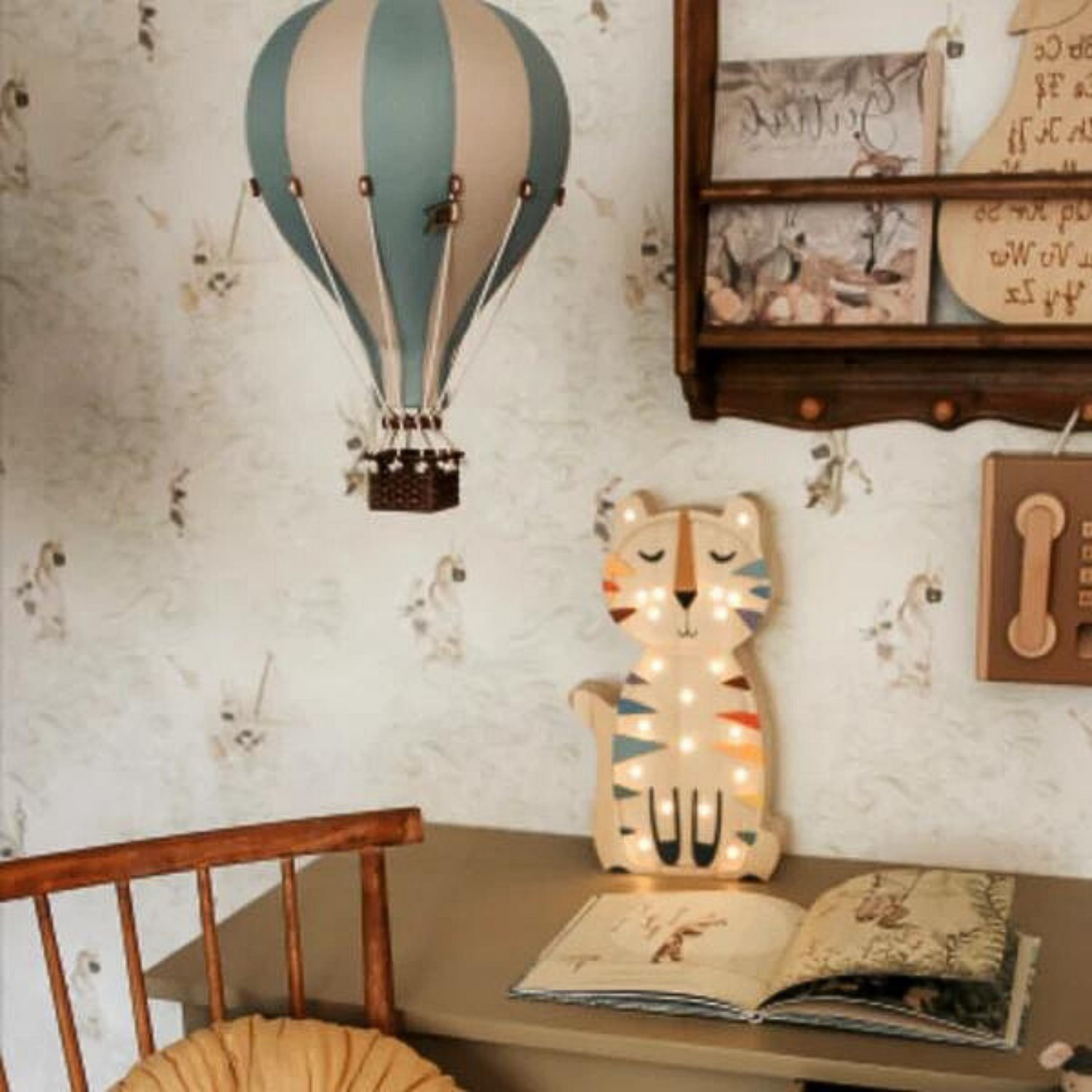 Super Balloon air balloon - Pastel green | Beige