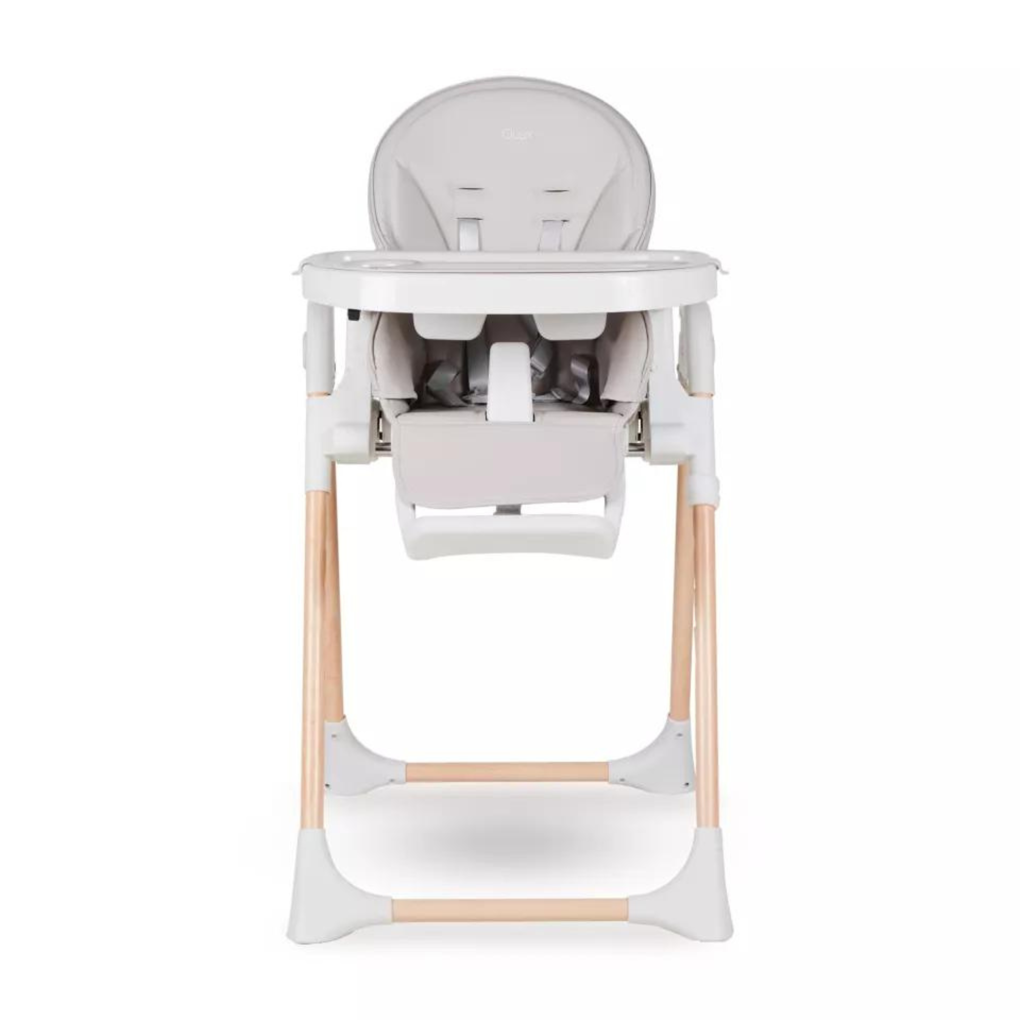 High chair Papum - White/Natural