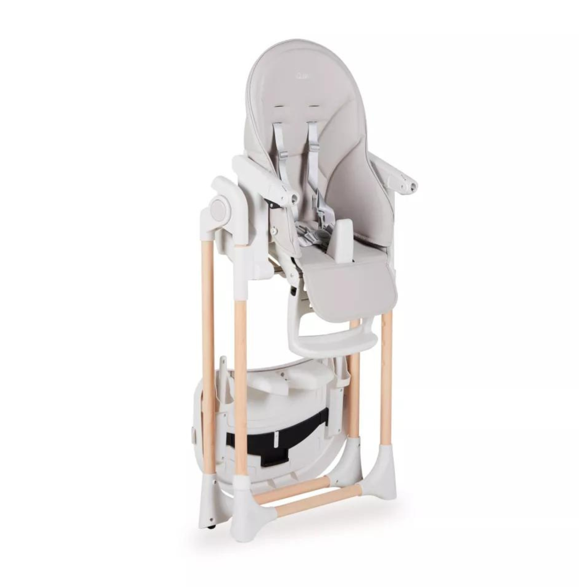 High chair Papum - White/Natural