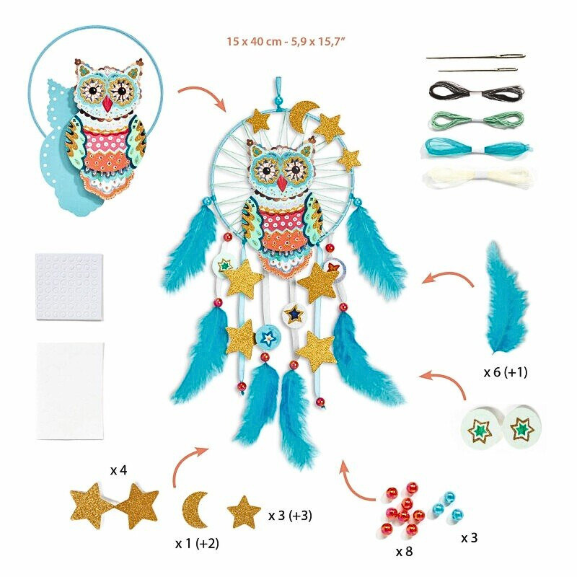 Pasidaryk pats - Dreamcatcher - Golden owl
