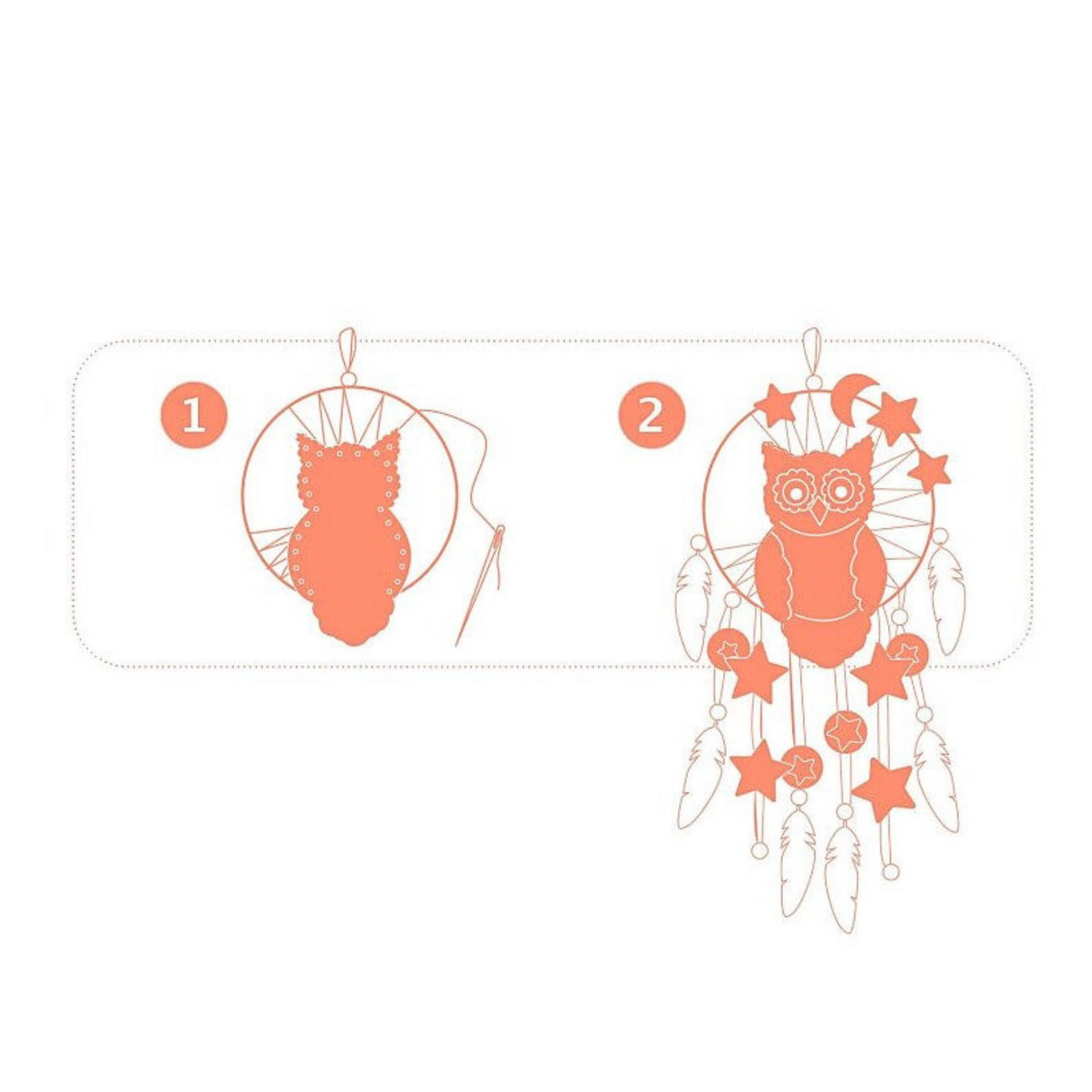 DIY - Dreamcatcher - Golden owl