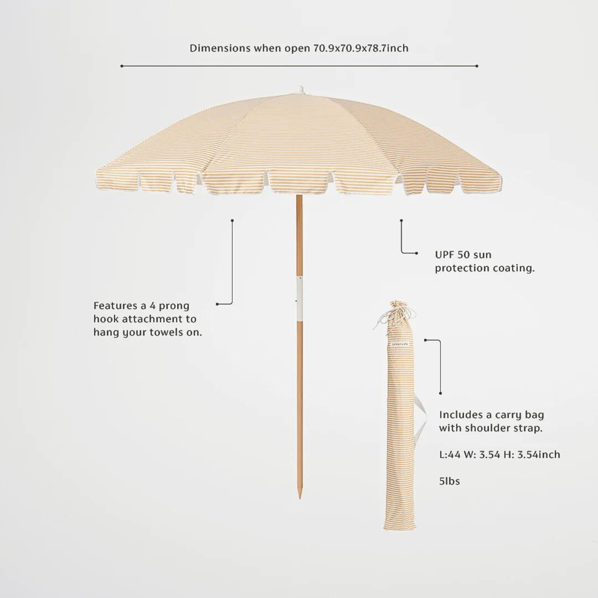 Paplūdimio skėtis - Mango Bay