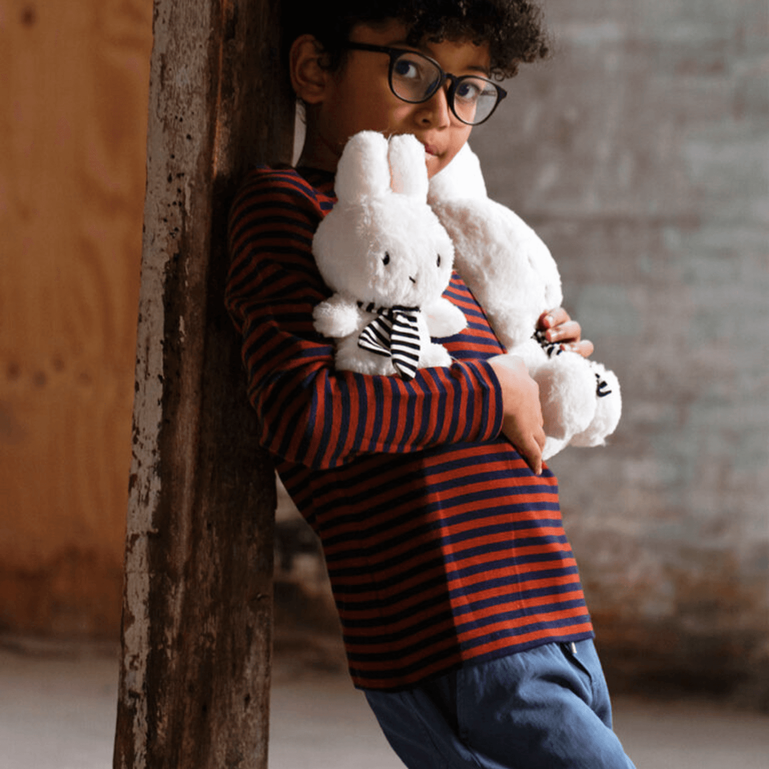 The little bunny with a scarf