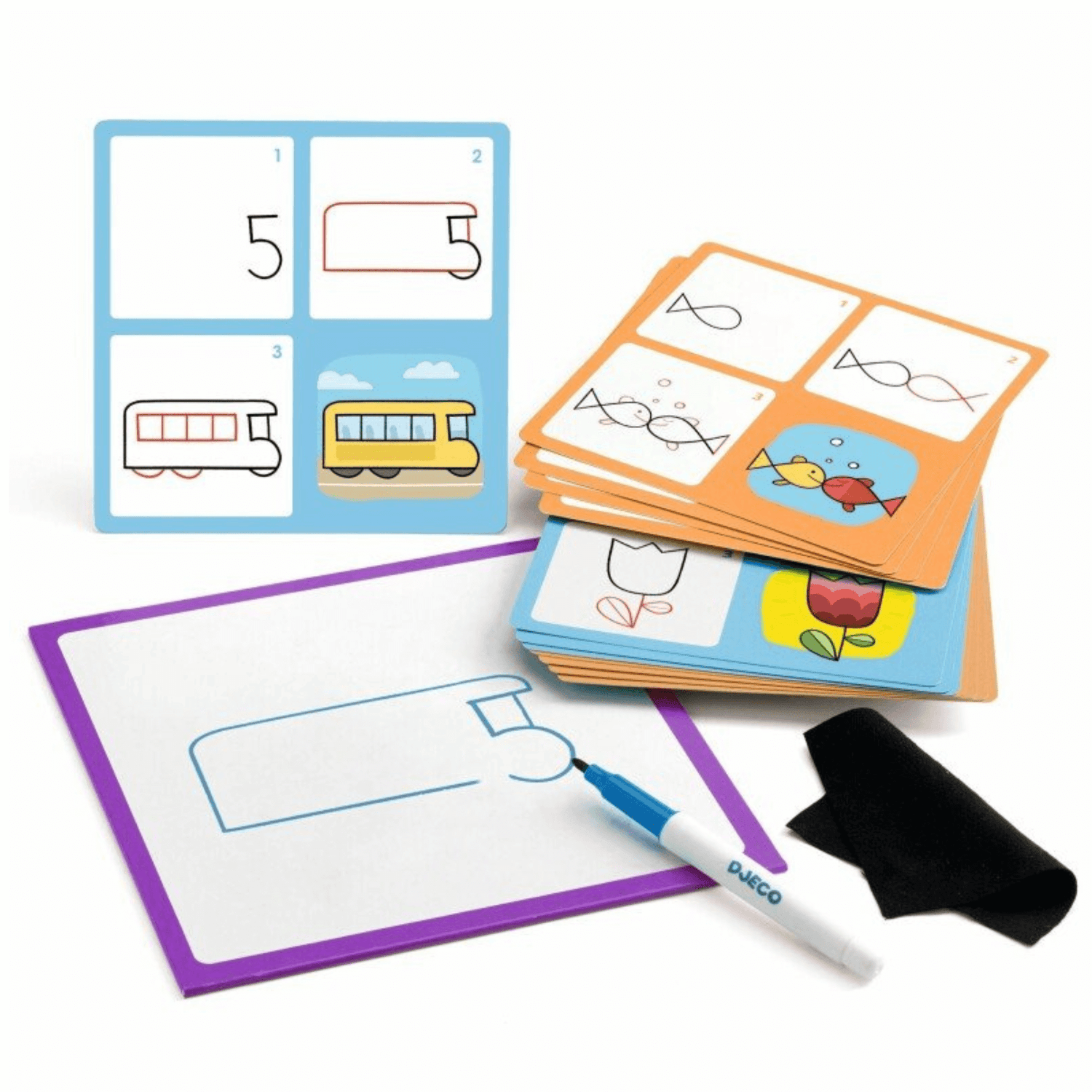 Educational drawing game - 1,2,3 & Co