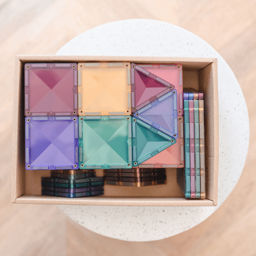 64-piece magnetic constructor - Pastel Starter Pack