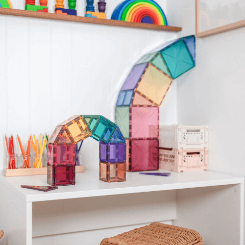 64-piece magnetic constructor - Pastel Starter Pack