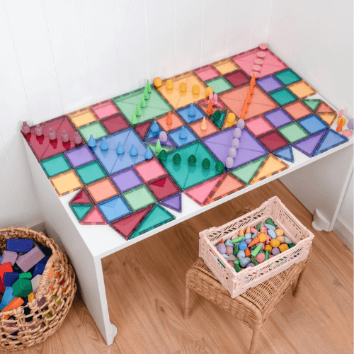 64-piece magnetic constructor - Pastel Starter Pack
