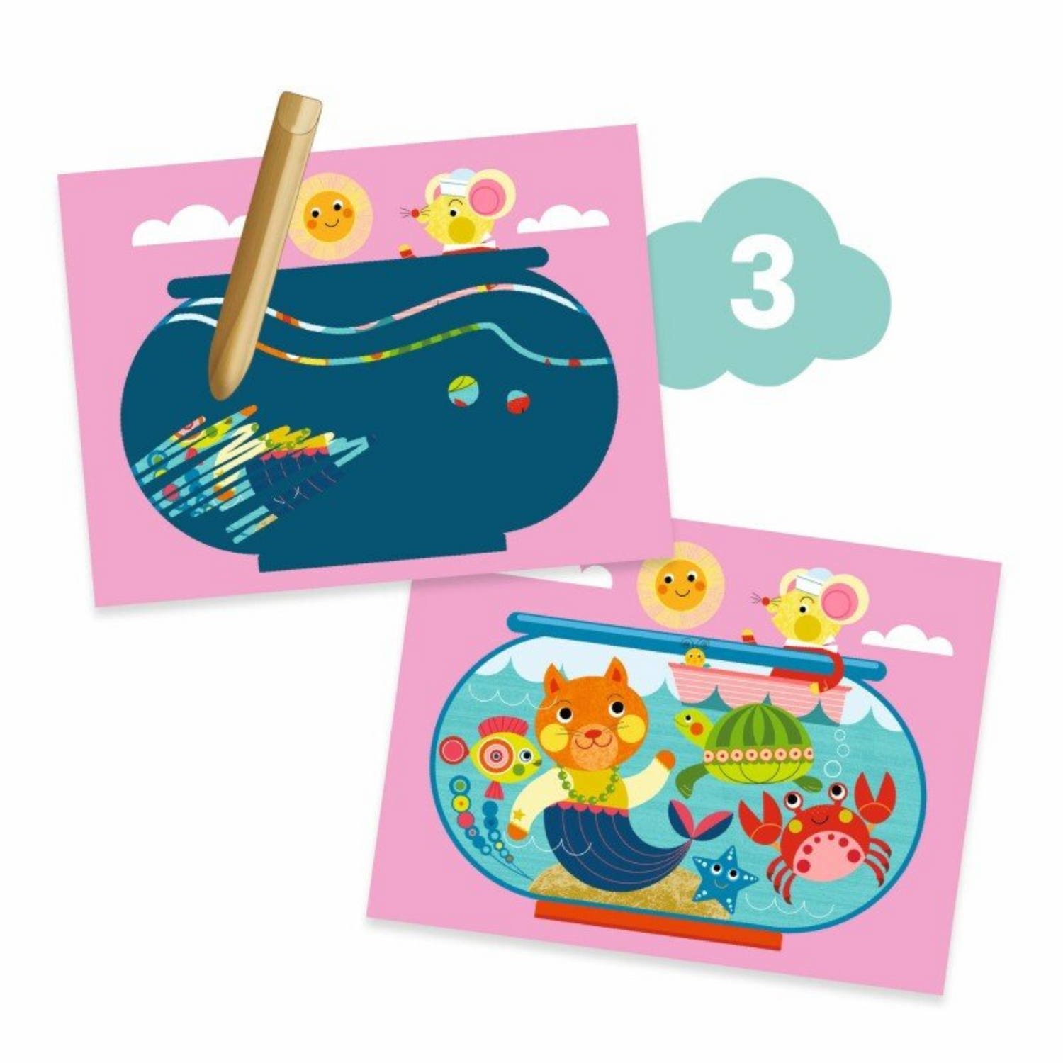 A set of various works - Cat and friends