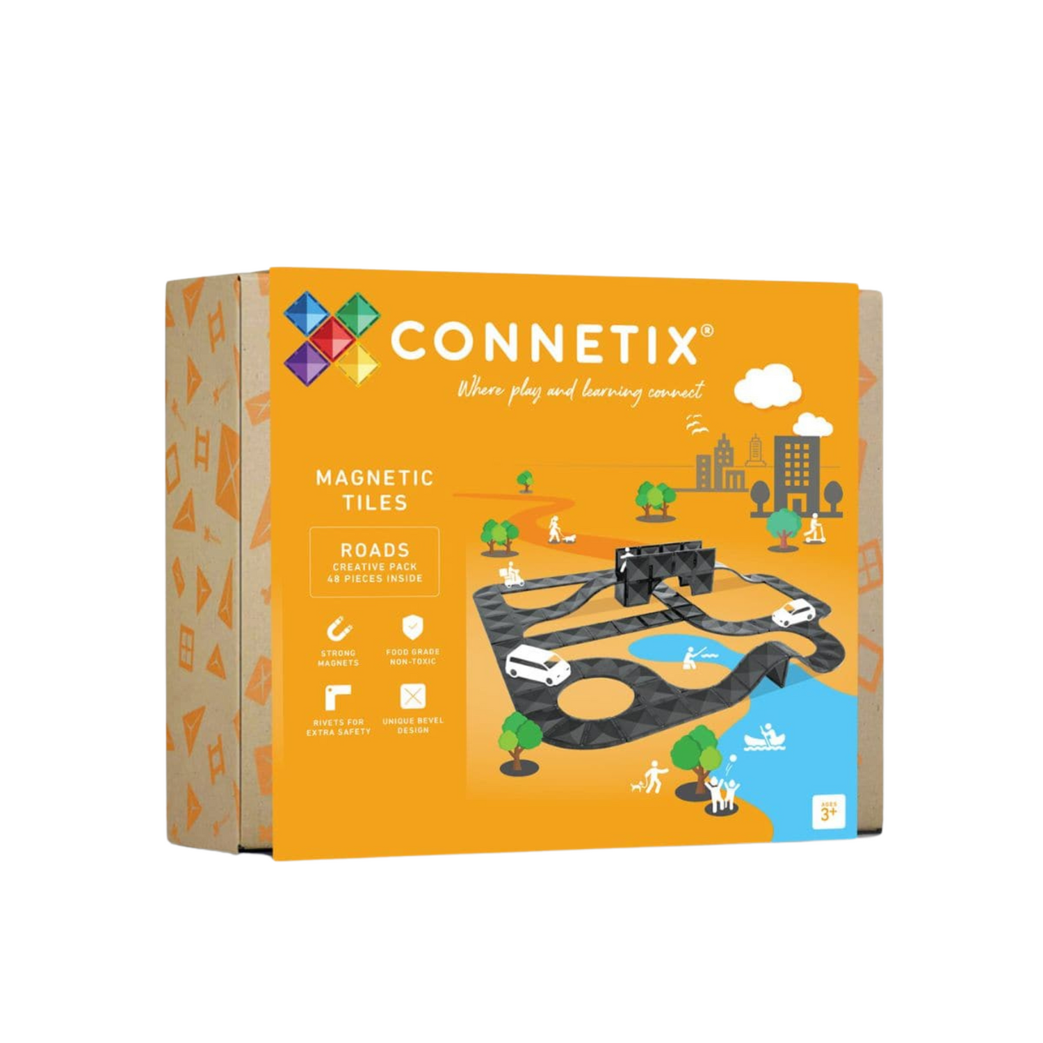 48-piece magnetic construction kit - Creative Roads Pack