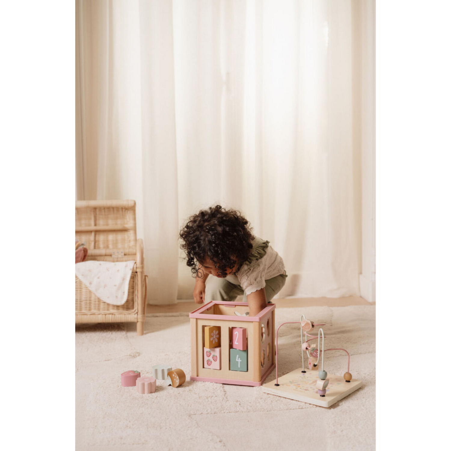 Little Dutch Activity cube Blue
