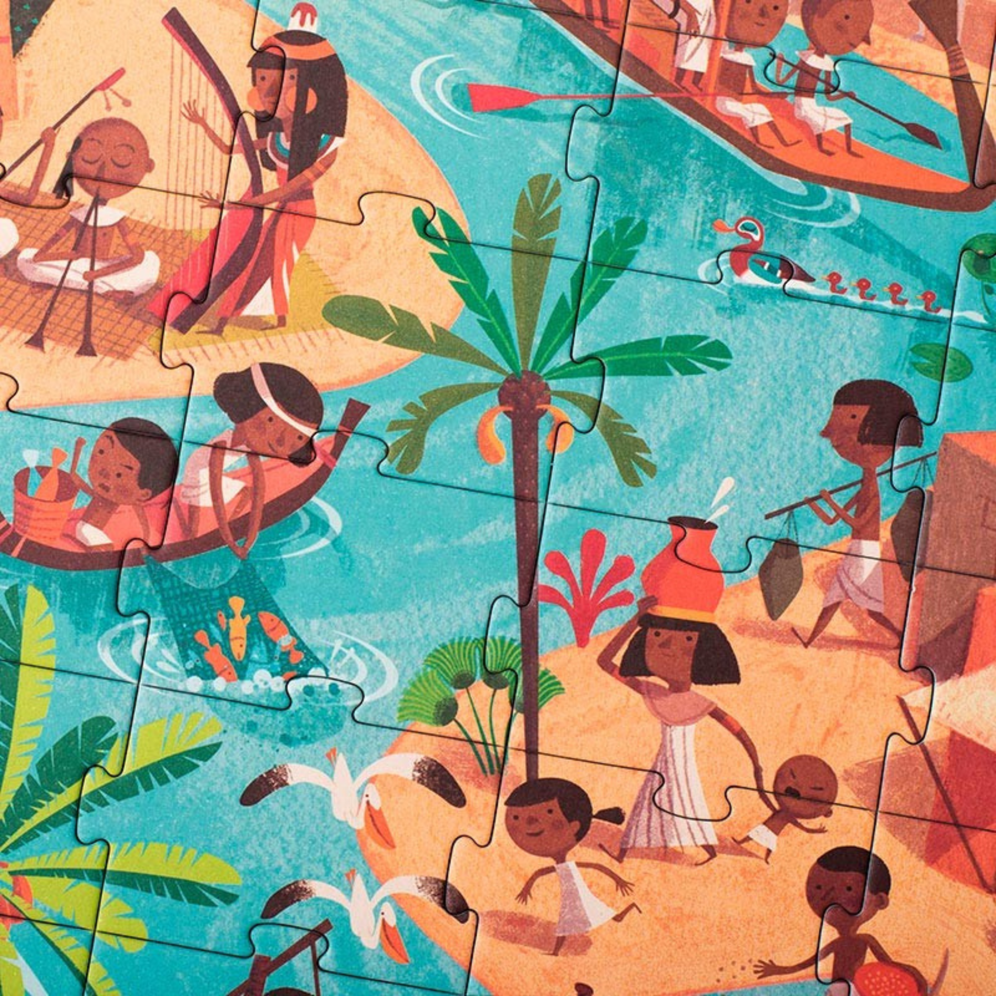 Puzzle Go to the Pyramids