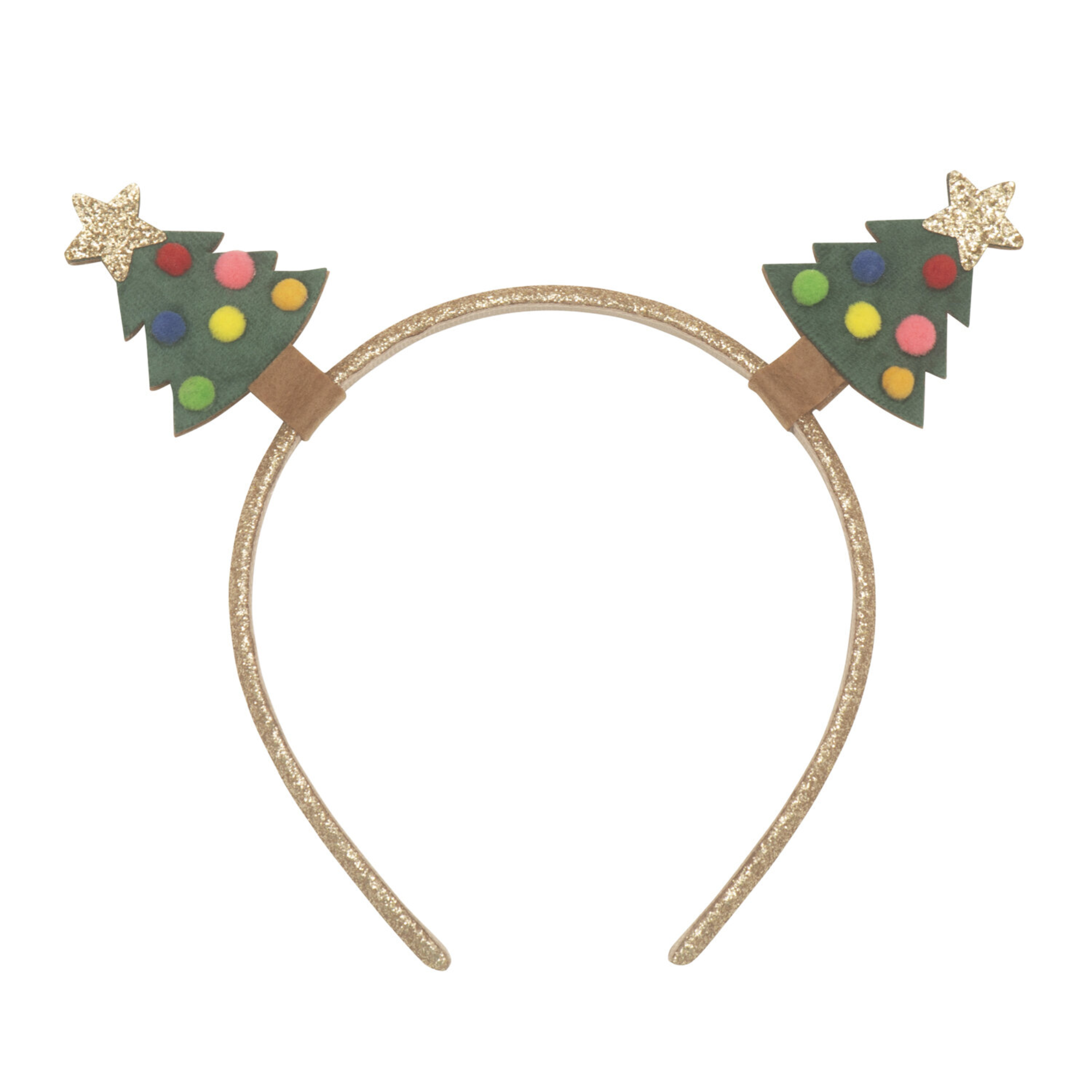 Hair bow - Velvet Christmas Tree