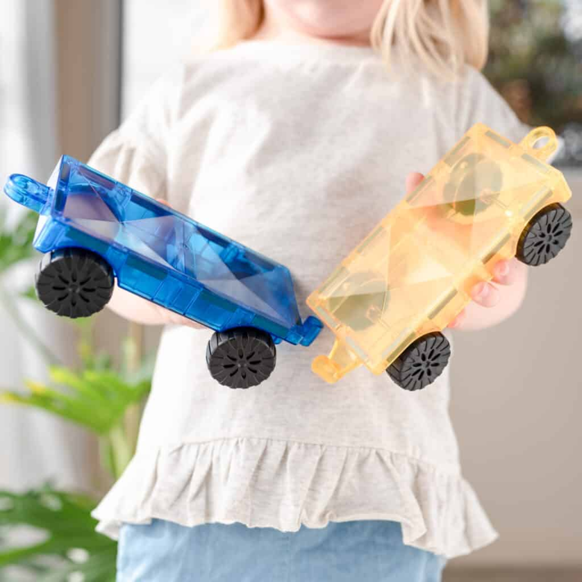 2 dalių magnetinis konstruktorius Rainbow Car Pack