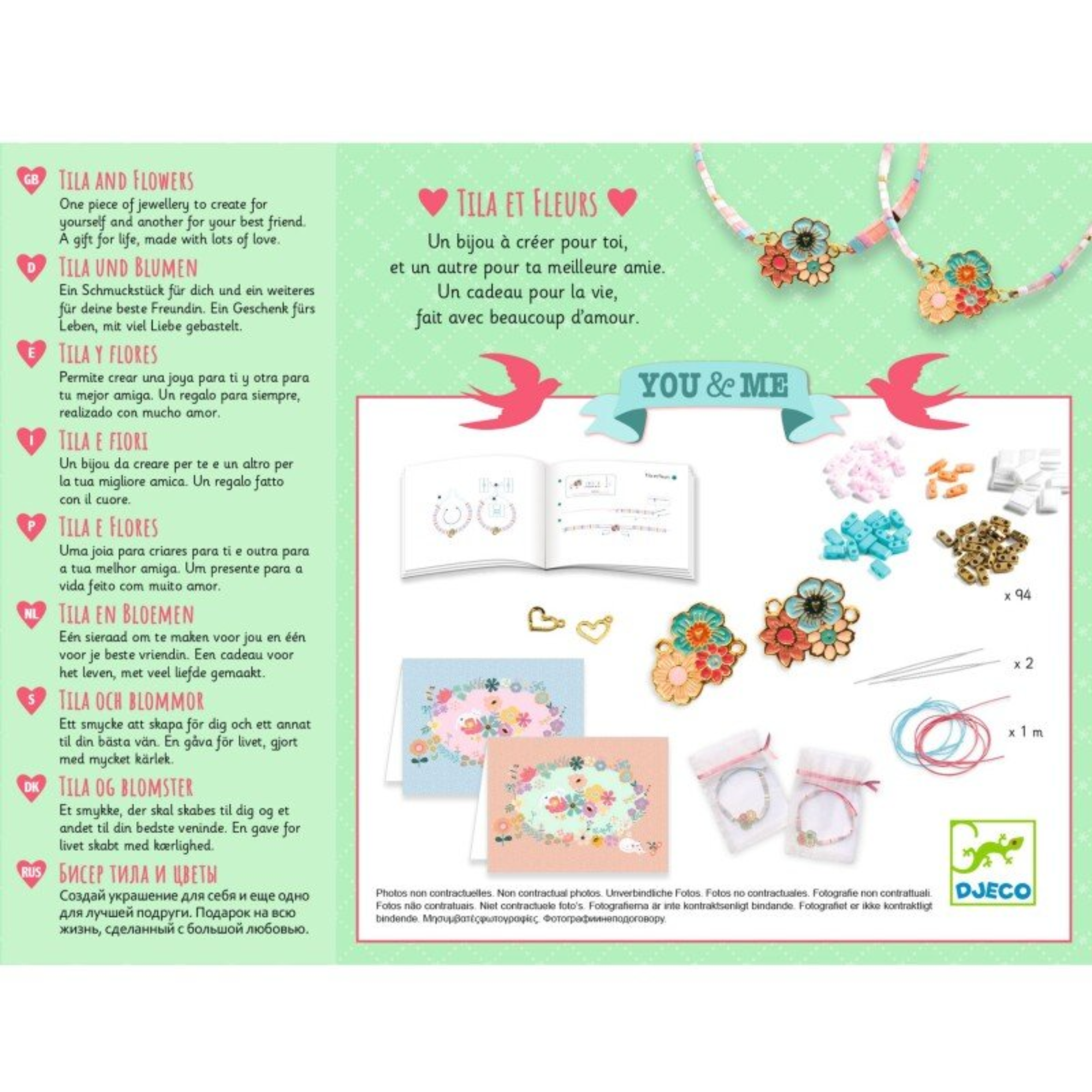 You&Me friendship bracelets - Tila and Flowers
