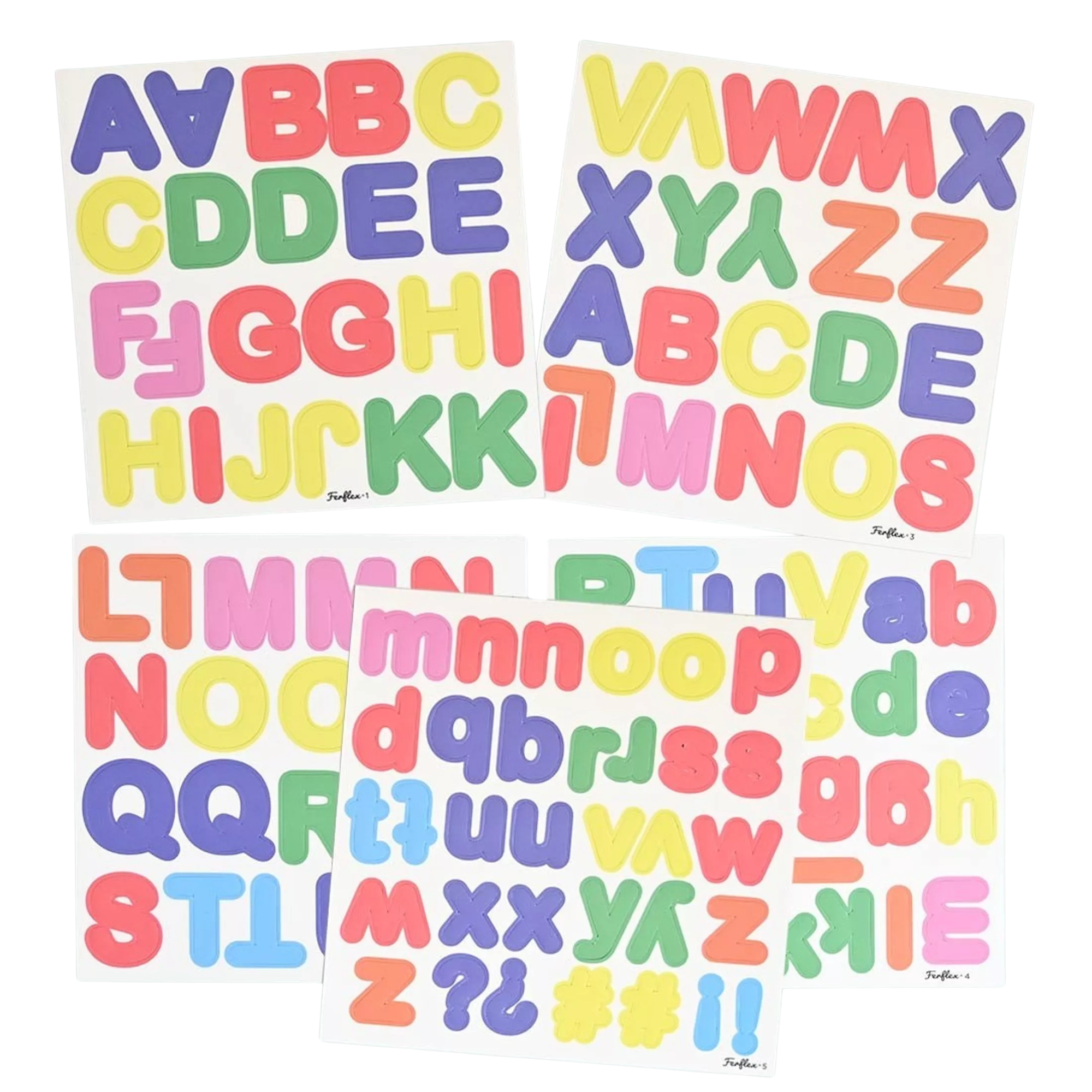 Magnetic letters 125 - Multicolored