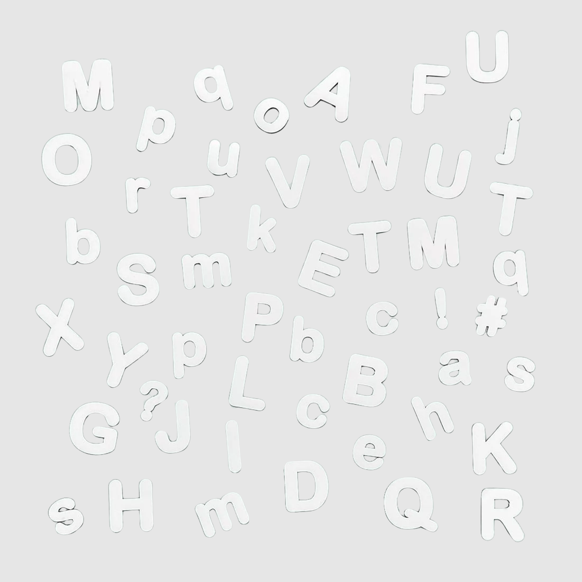 Magnetic letters 125 - White