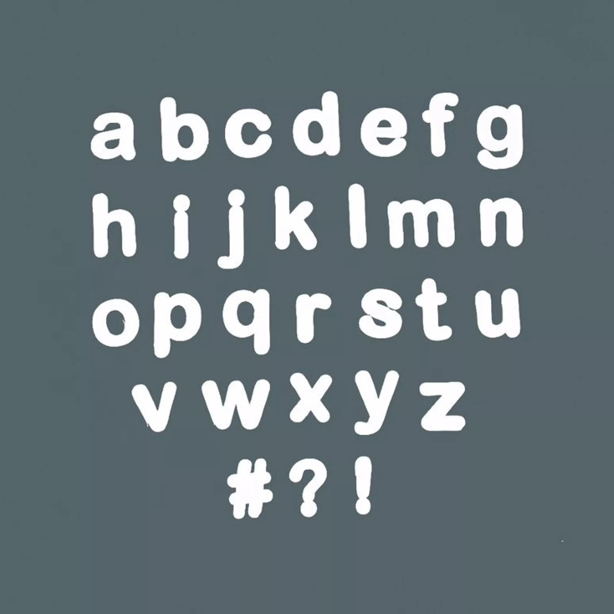 Magnetic letters 125 - White