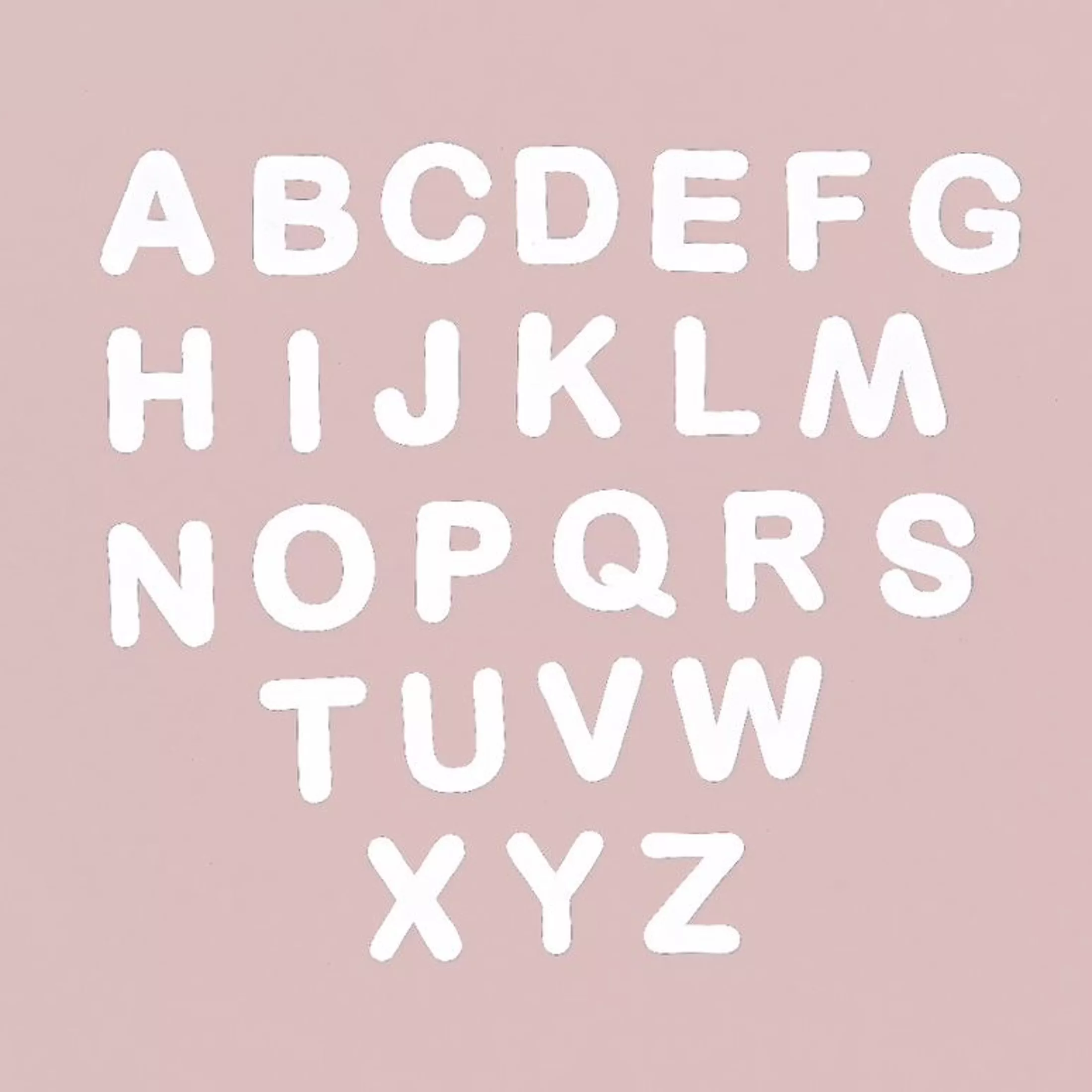 Magnetic letters 125 - White