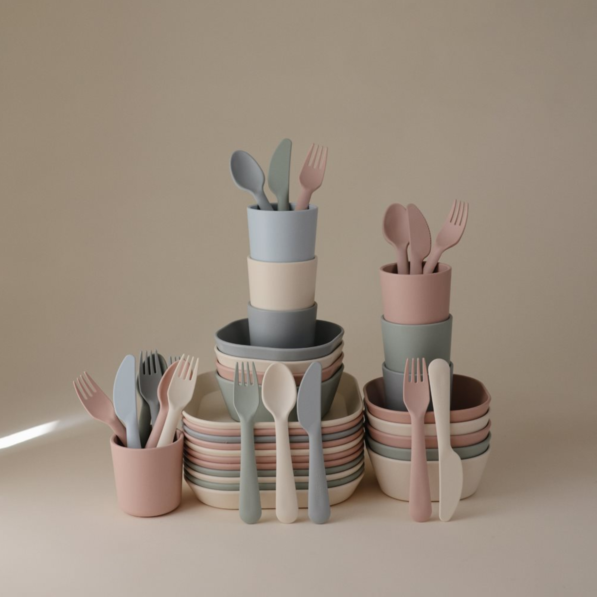 Fork and spoon set - Ivory