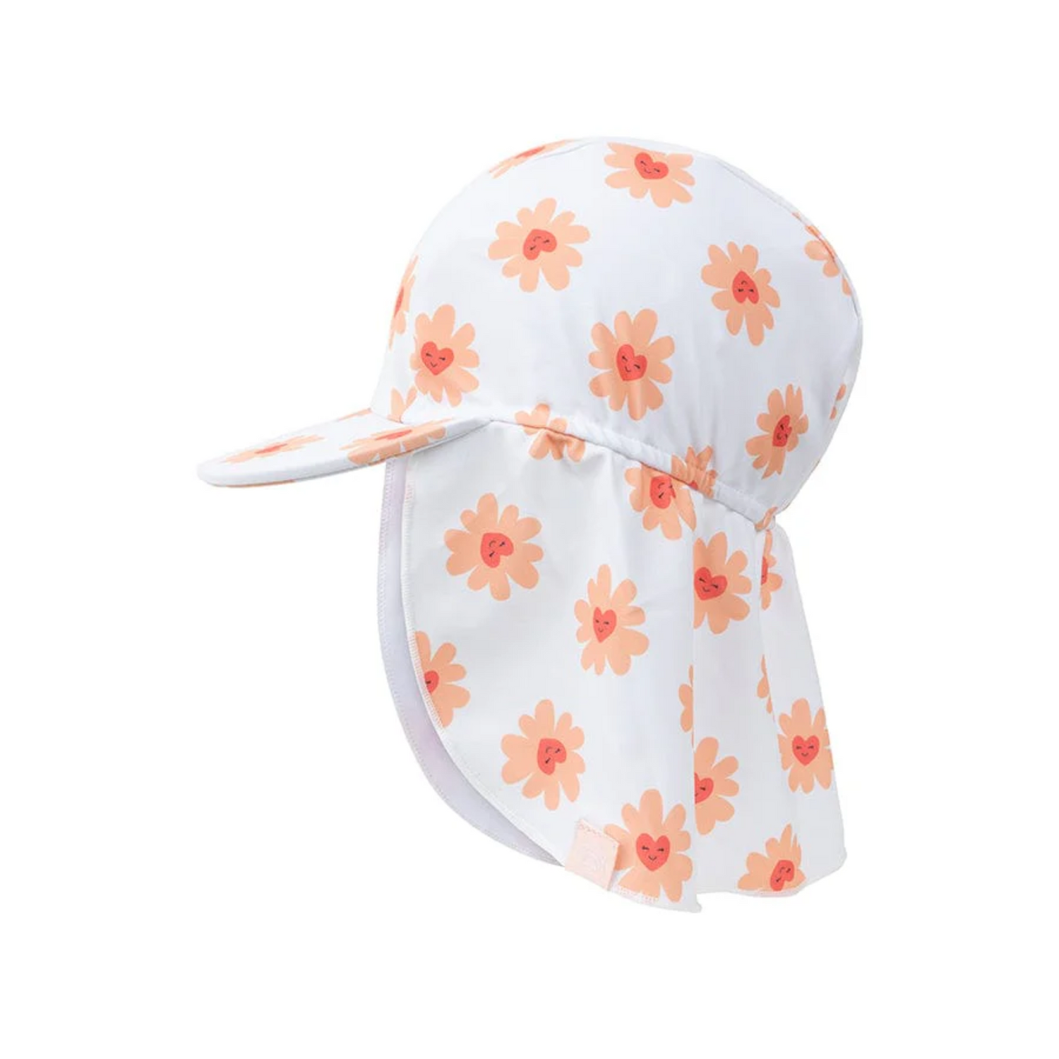 Swimming cap with neck protection - Floral Love