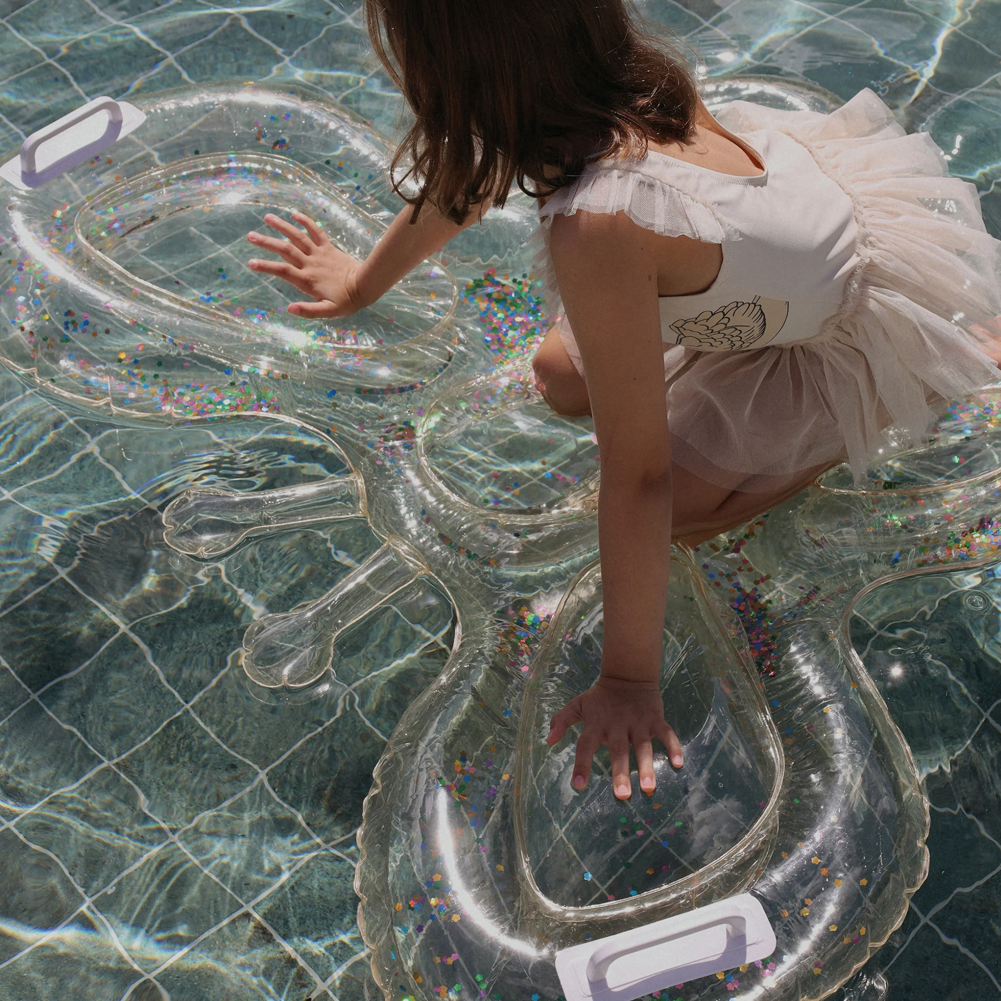 Water Float - Cotton Candy Glitter