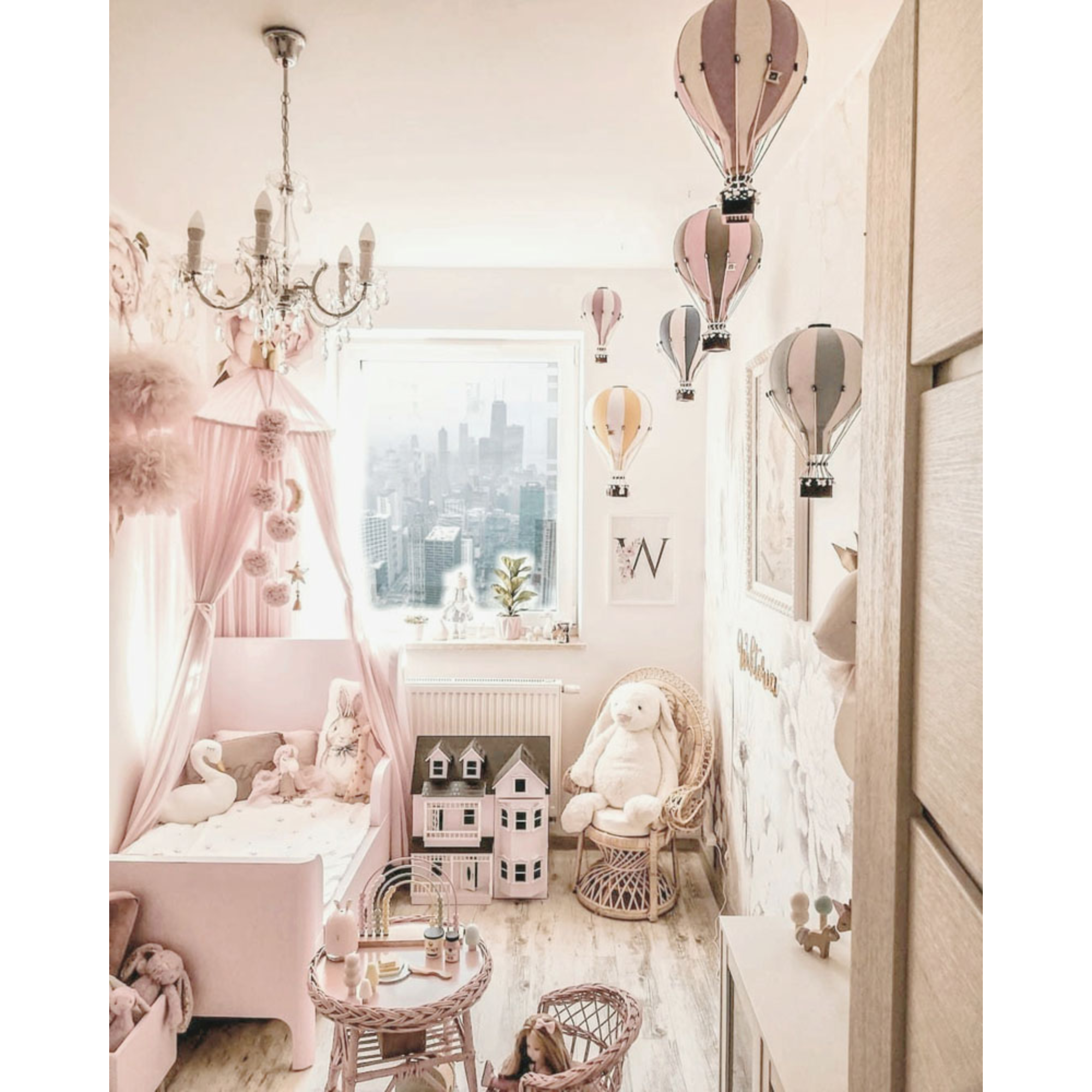 Super Balloon oro balionas - White | Pink