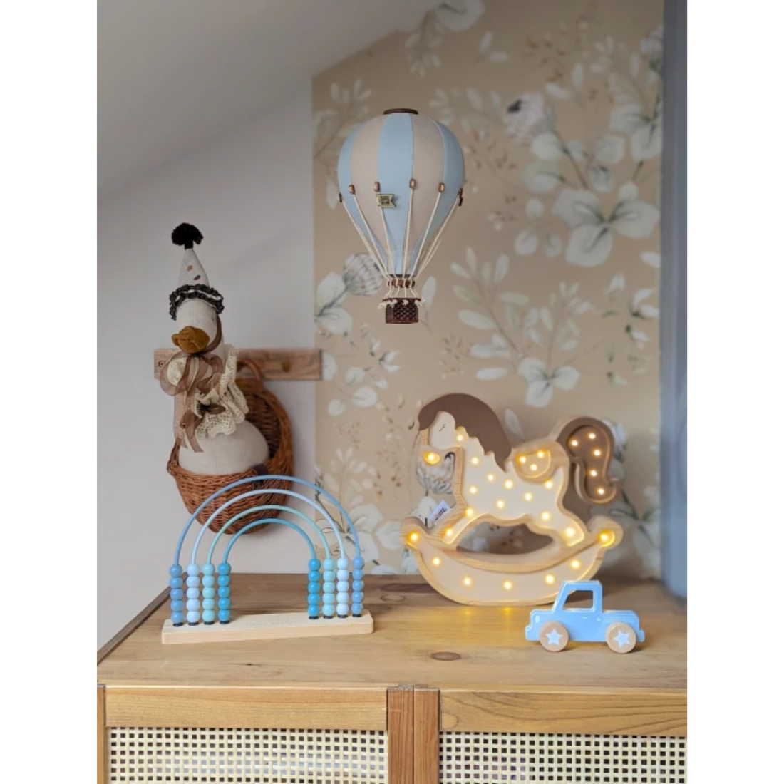 Super Balloon oro balionas - Beige | Light Blue