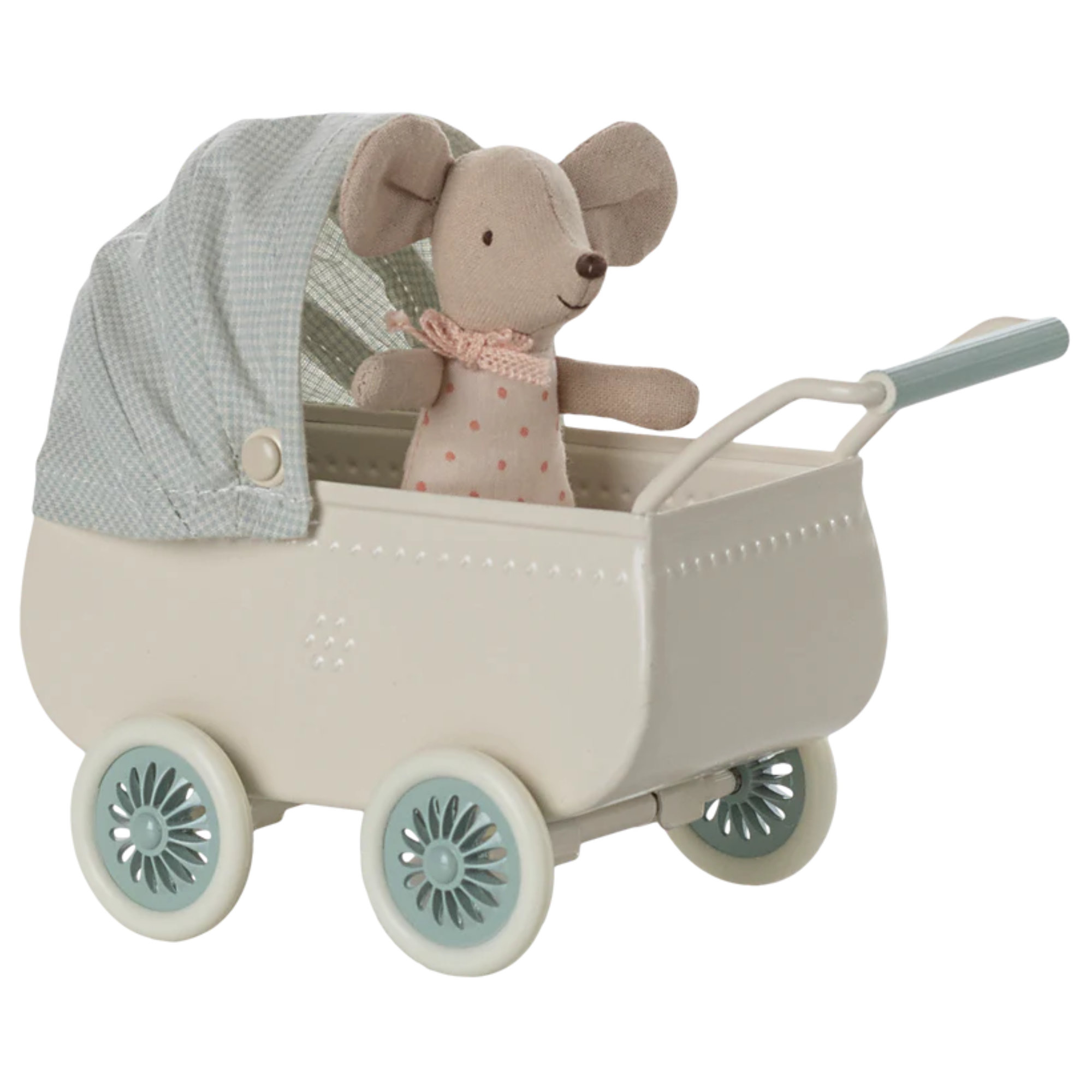 Stroller with baby mouse - Mint