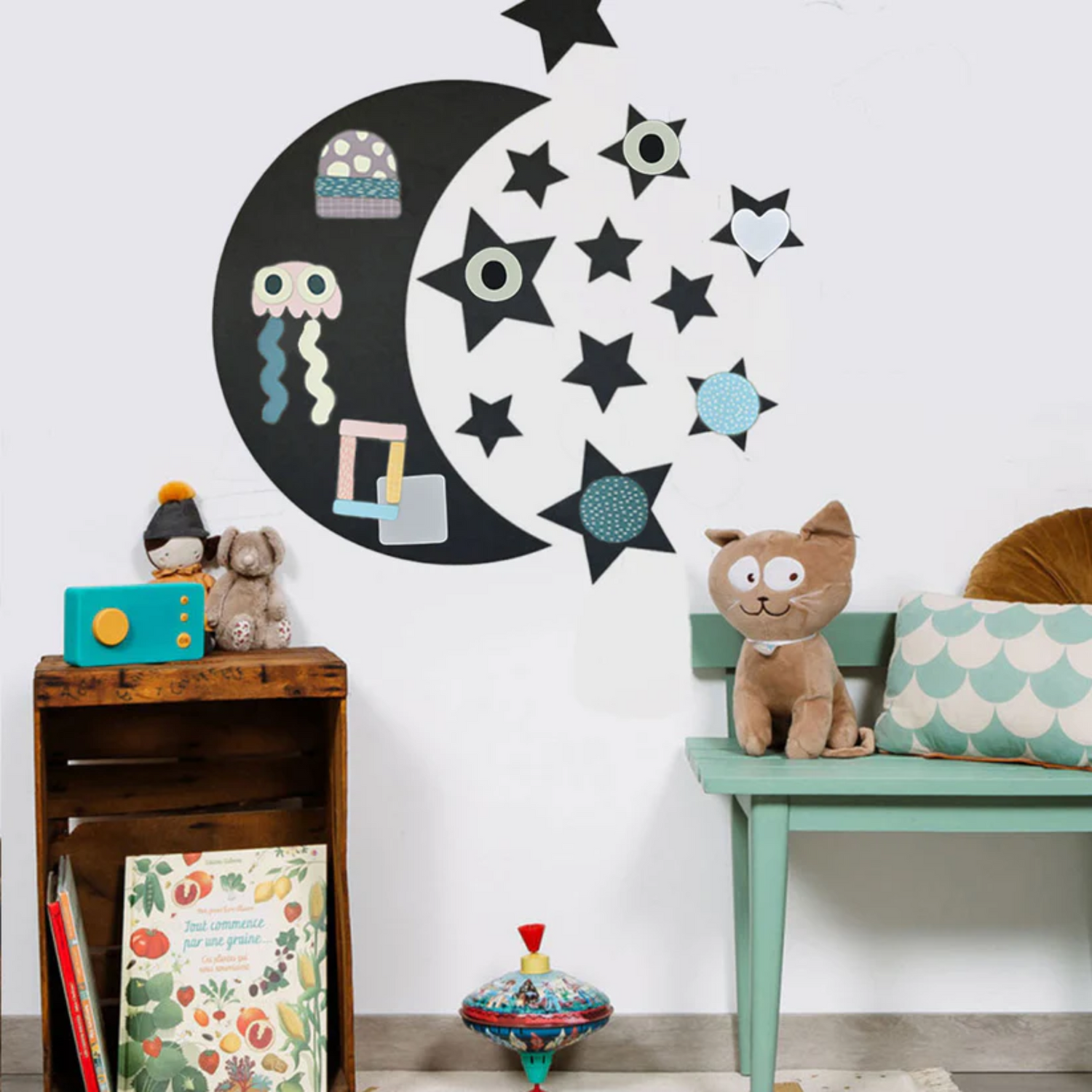 Magnetic board - Moon