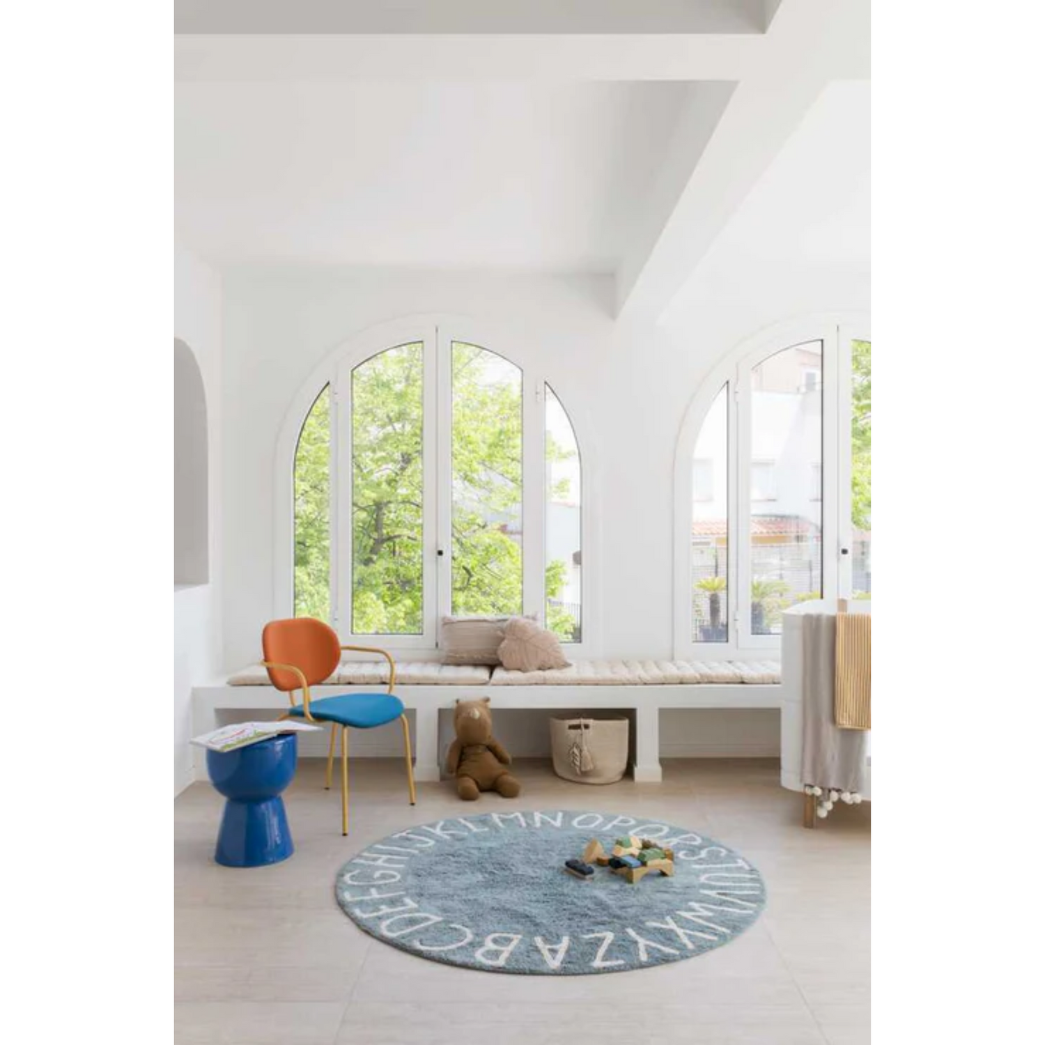 Carpet ABC blue