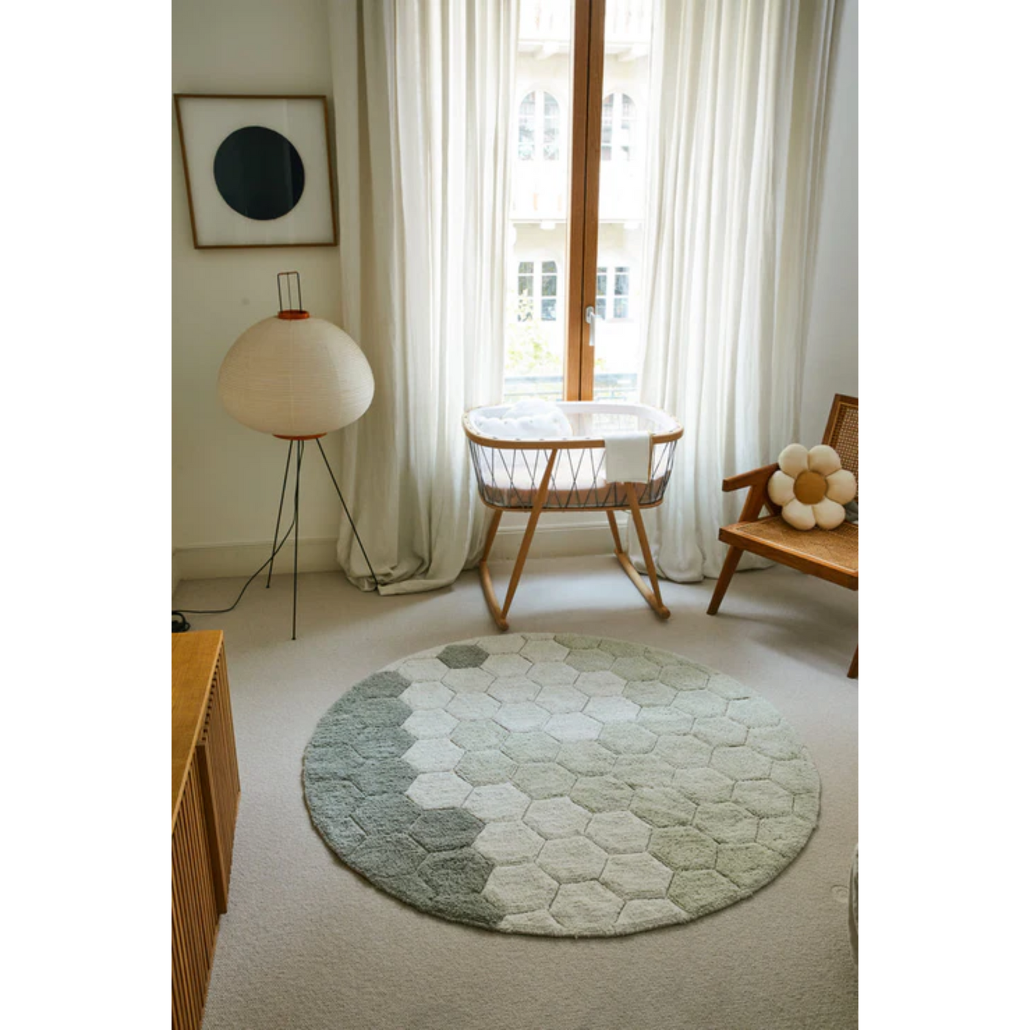 Carpet Honeycomb Blue Sage