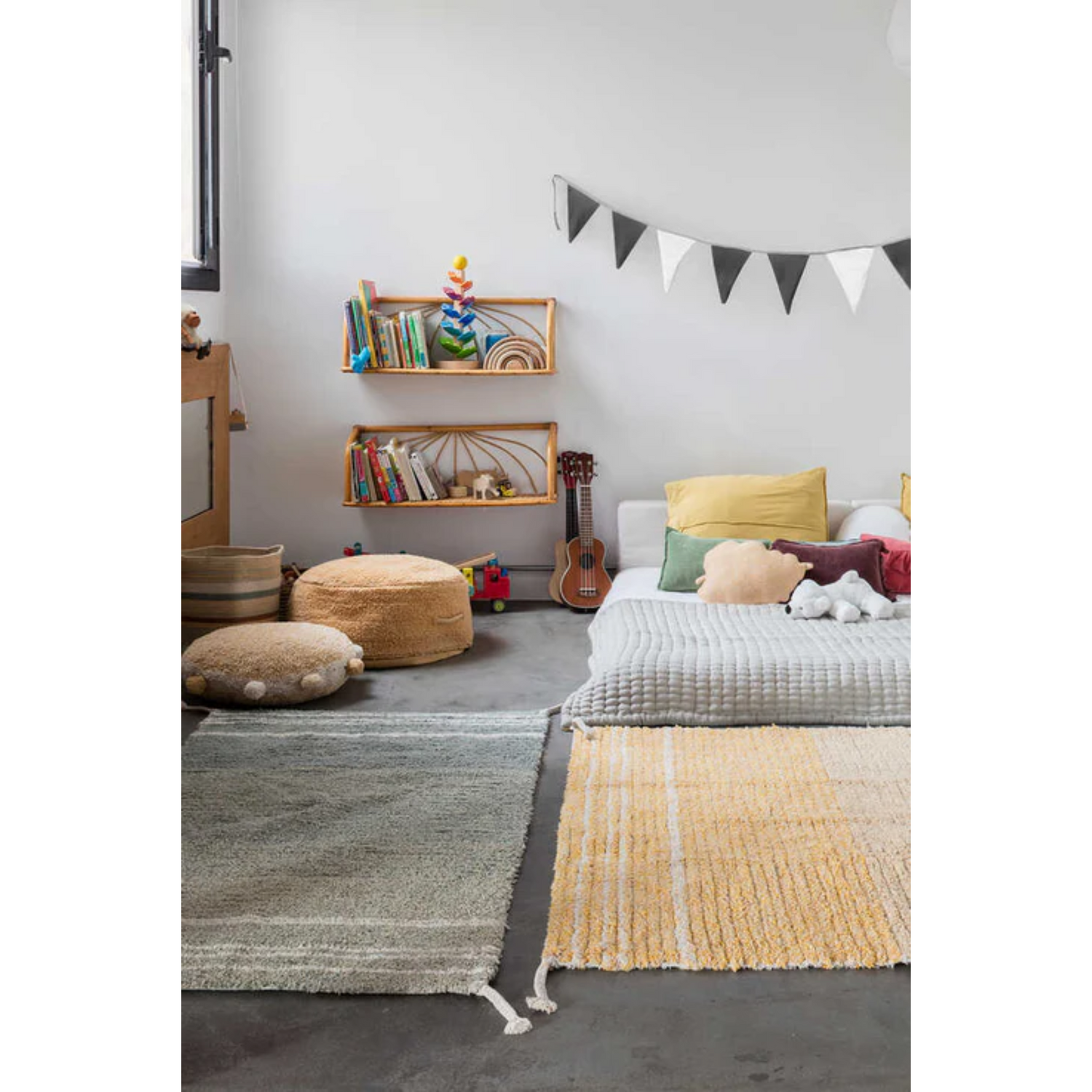 Double-sided rug Twin Vintage Blue