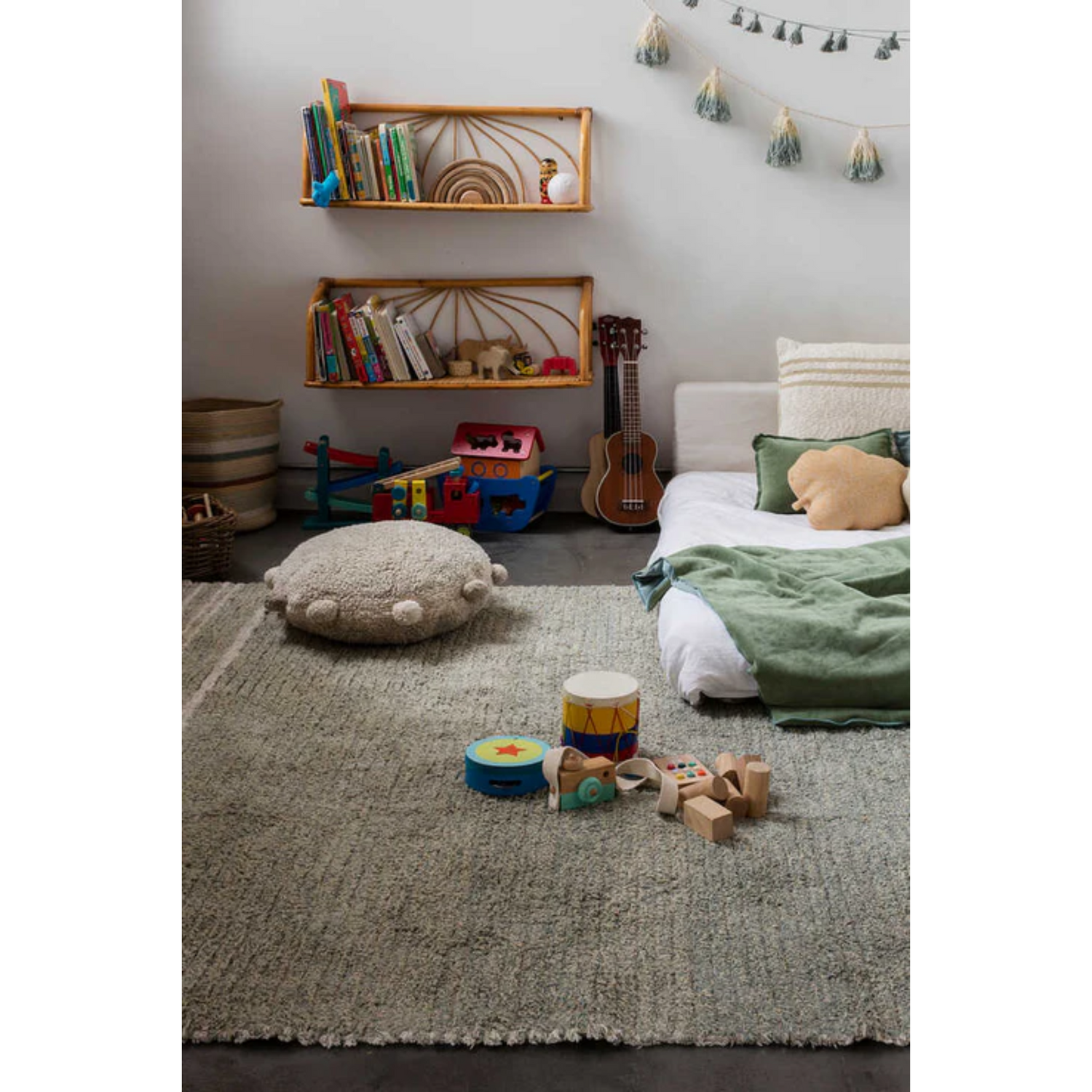 Double-sided rug Twin Vintage Blue