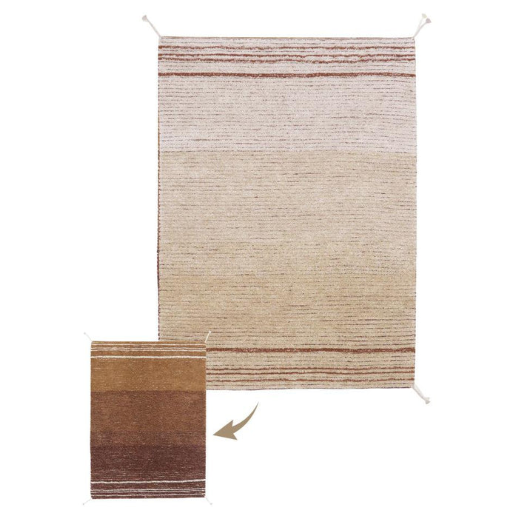 Dvipusis kilimas Twin Vintage Toffee