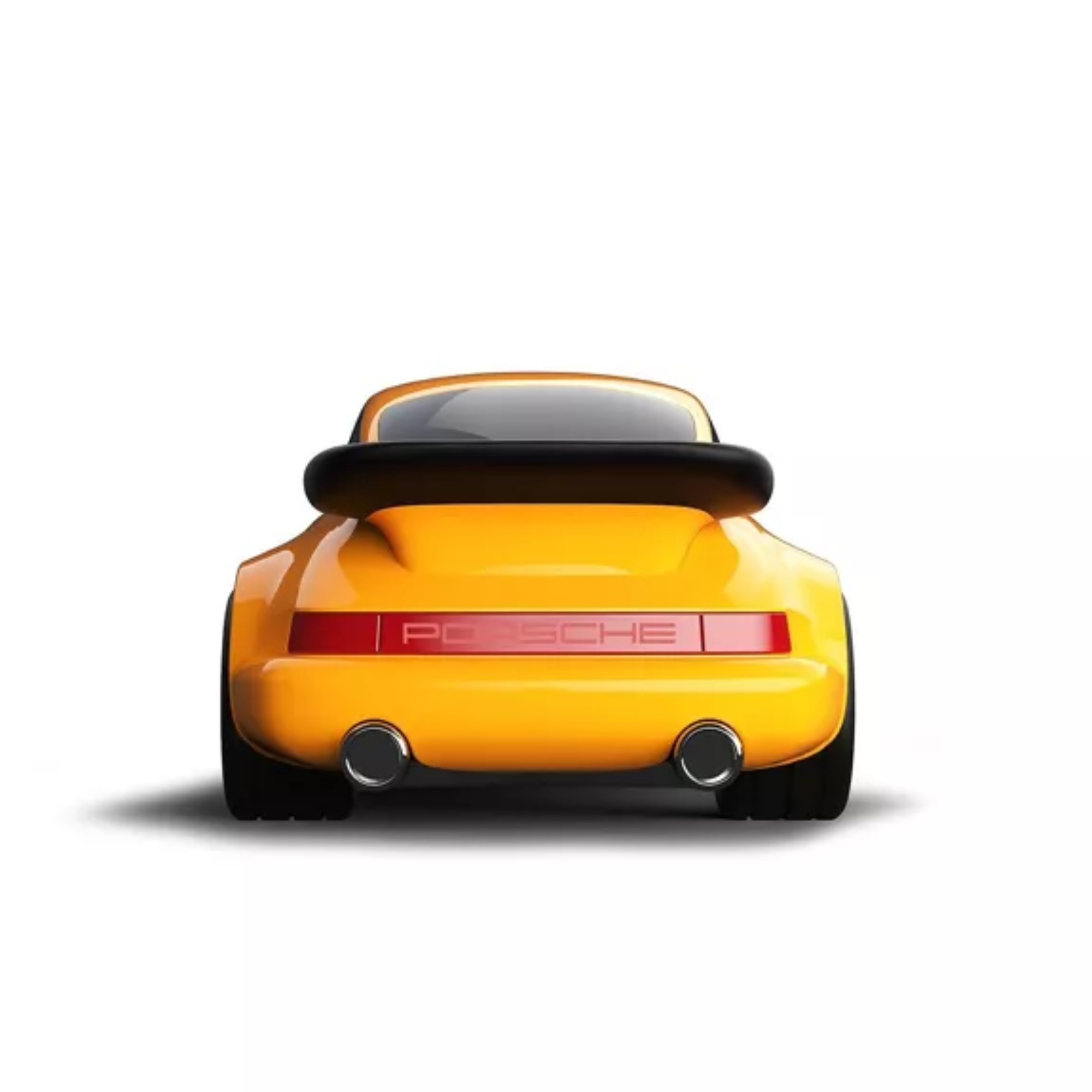 Porsche 911 Yellow racing car