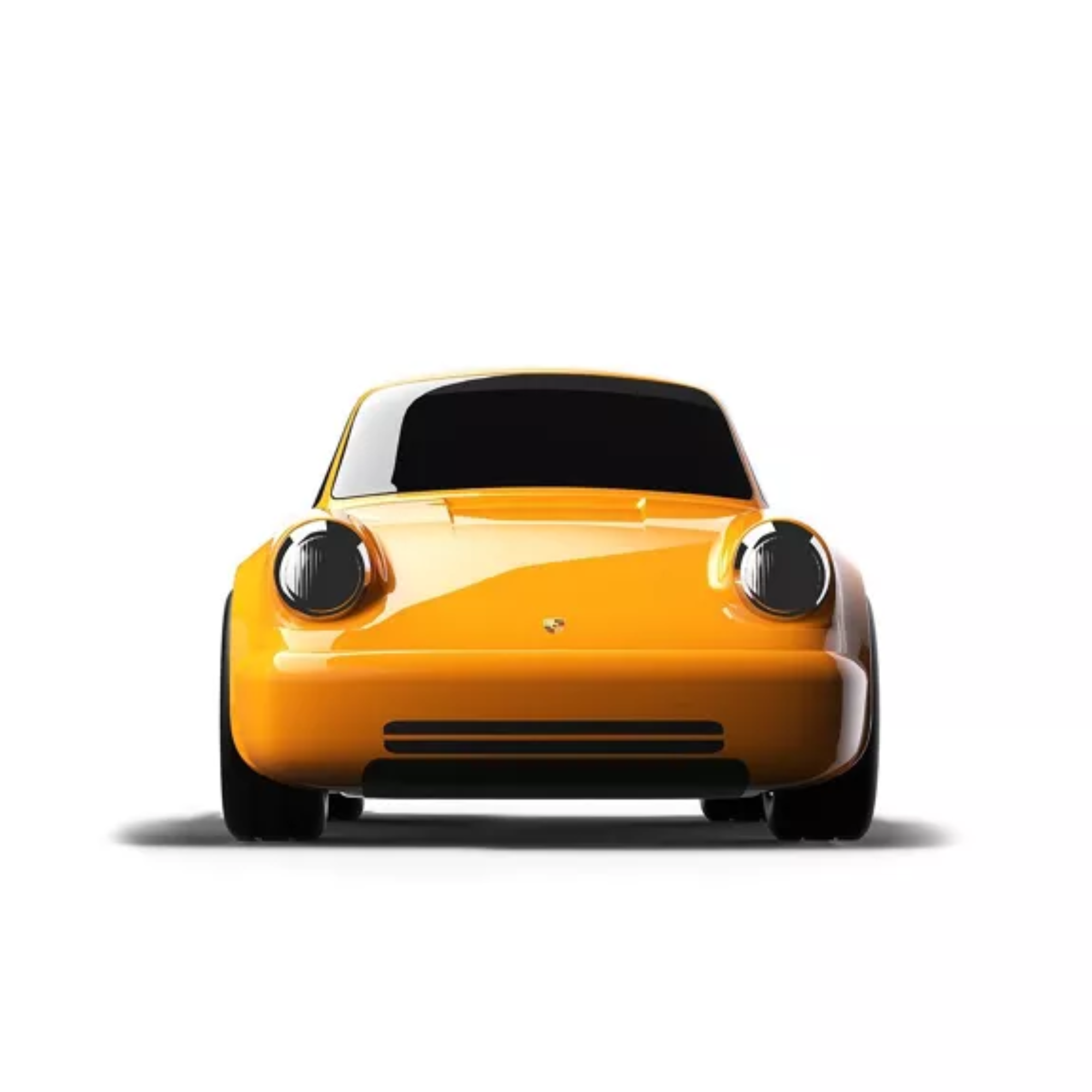 Porsche 911 Yellow racing car