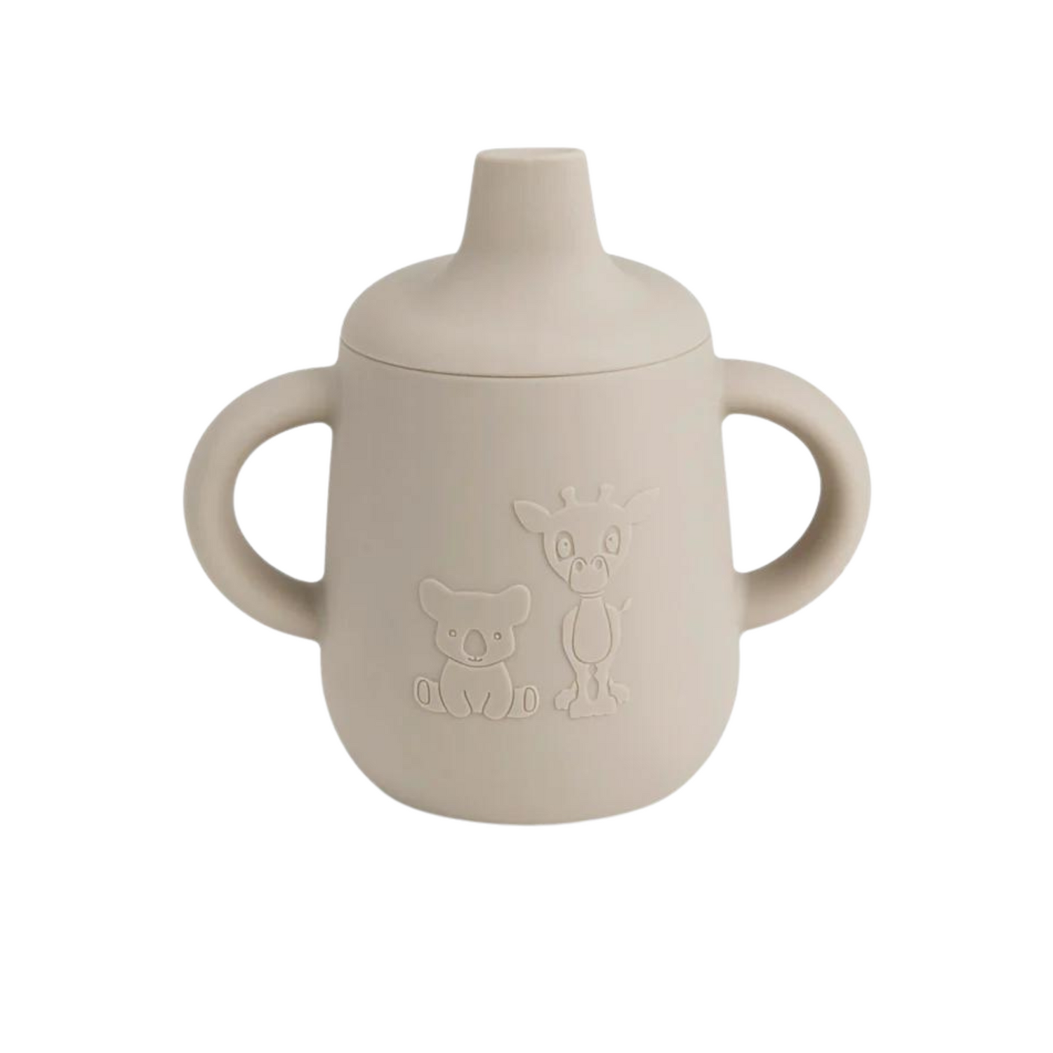 Nuuroo Silicone cup with sippy lid - Cobblestone