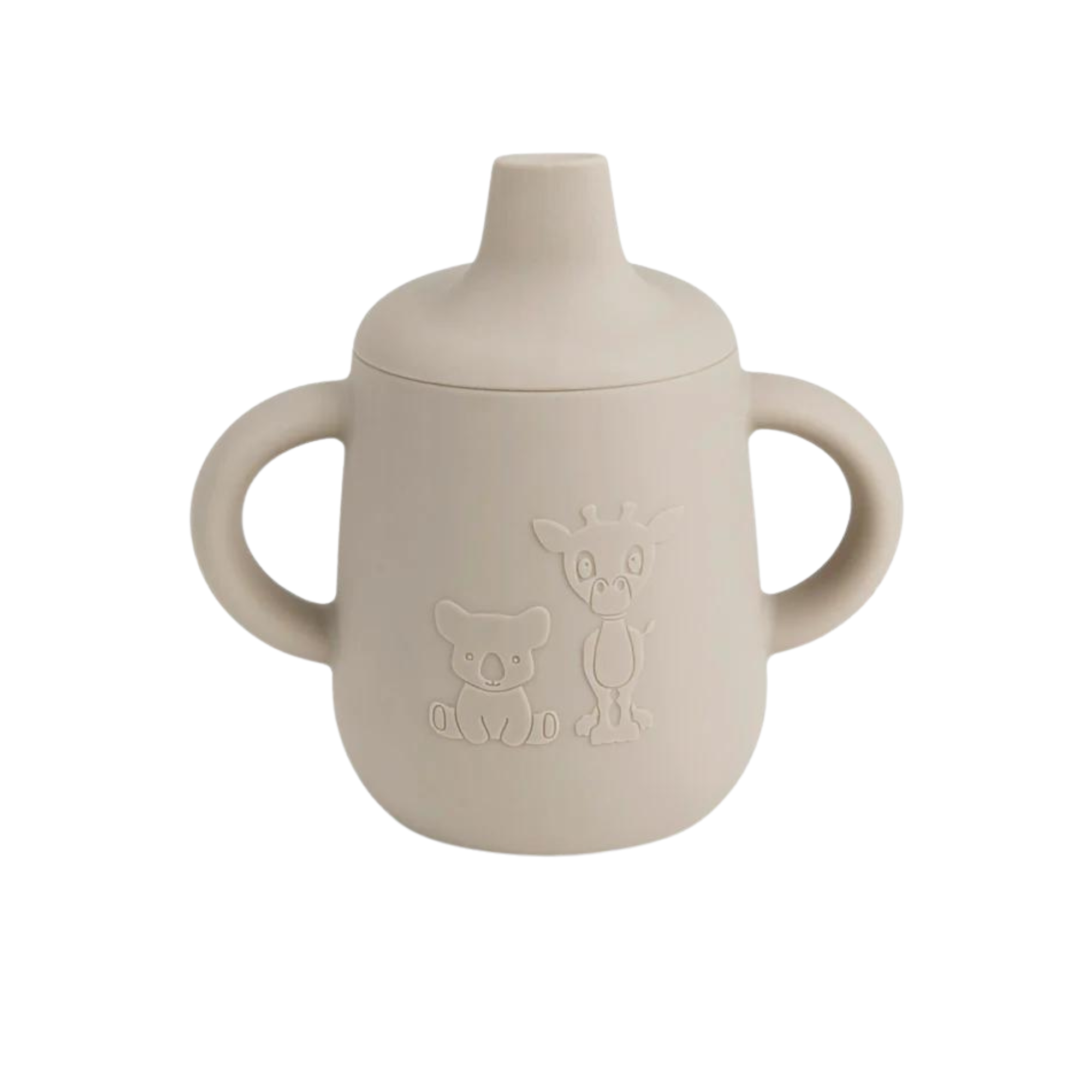 Nuuroo Silicone cup with sippy lid - Cobblestone