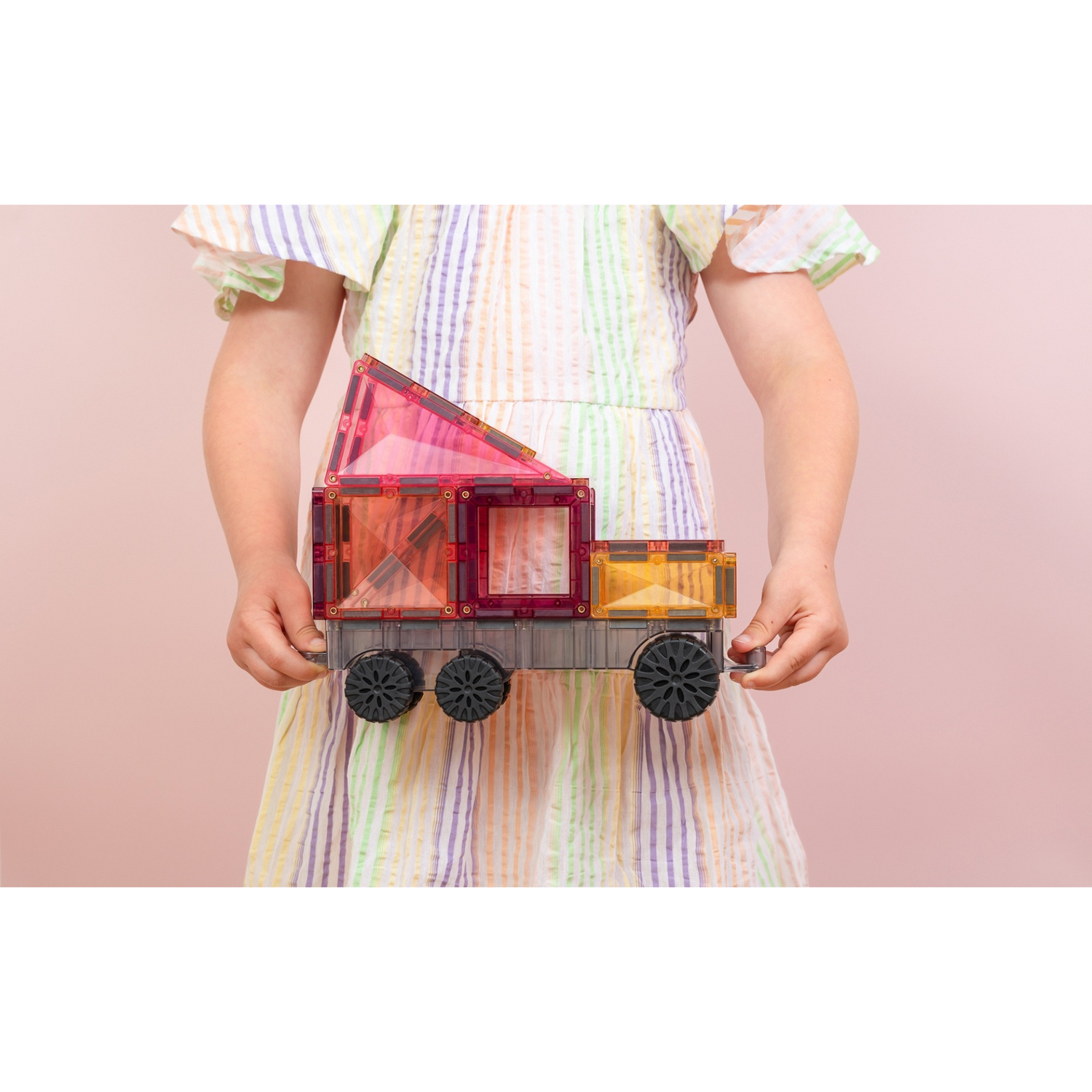 50-piece magnetic constructor - Pastel Transport pack