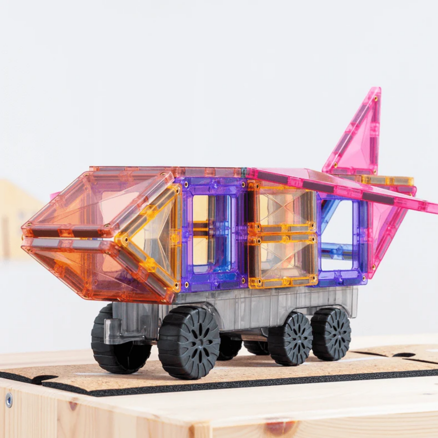 50-piece magnetic constructor - Pastel Transport pack