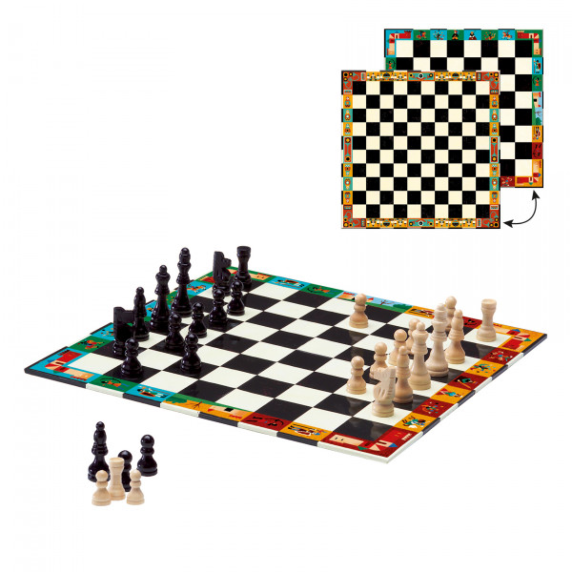Board game set - Chess and checkers