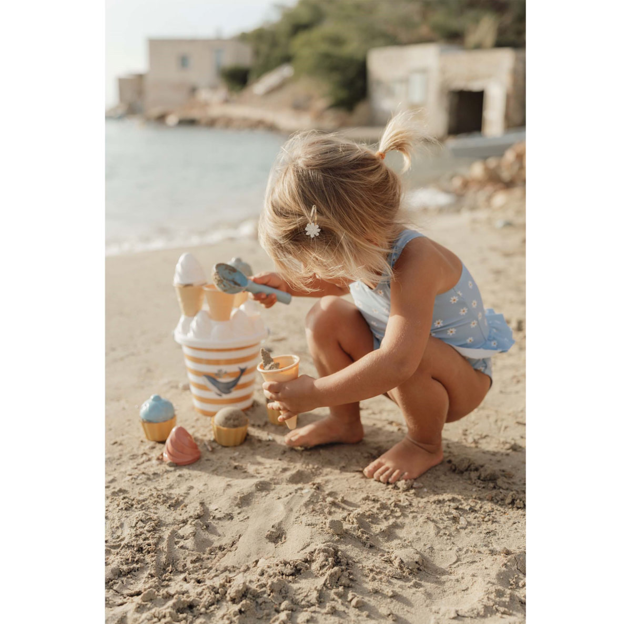 Sand toys - ice cream making set Ocean blue